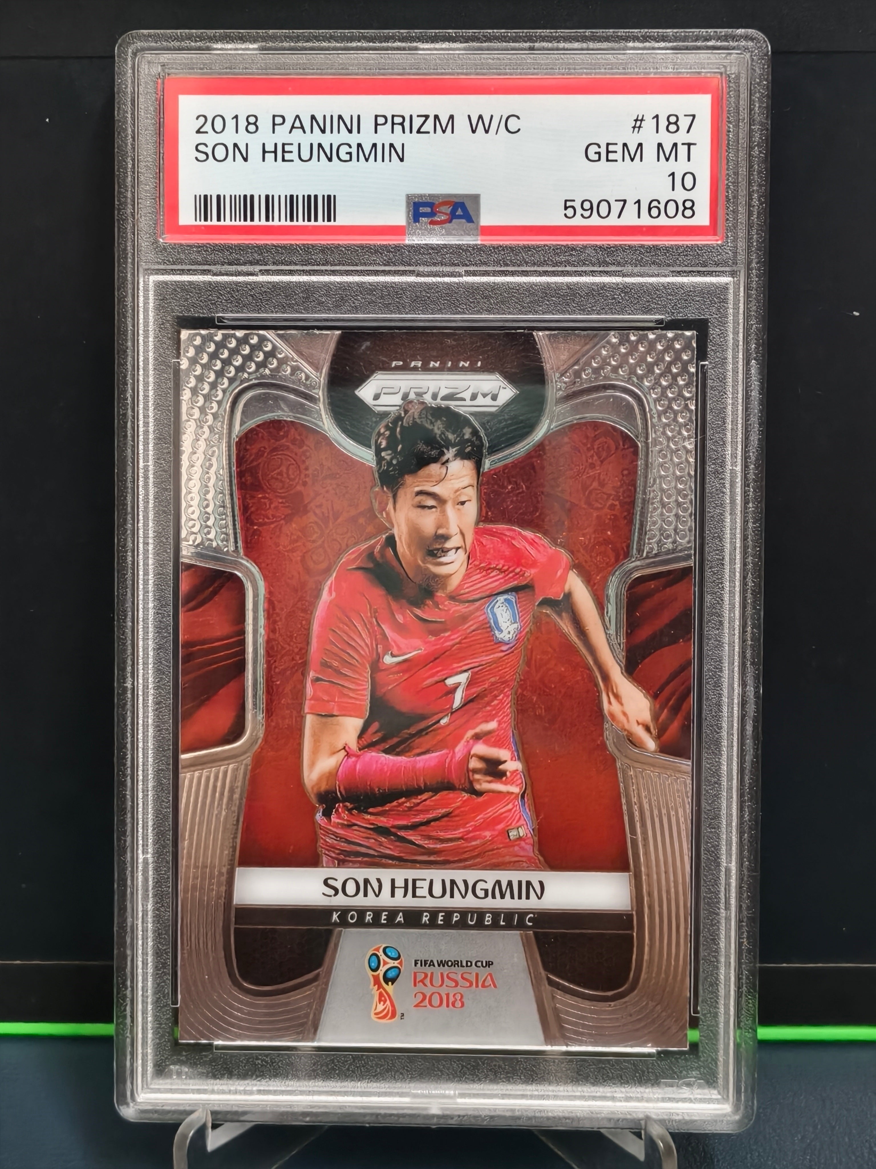 Son Heung Min - PSA 10 Graded Base Card - Panini Prizm World Cup 2018