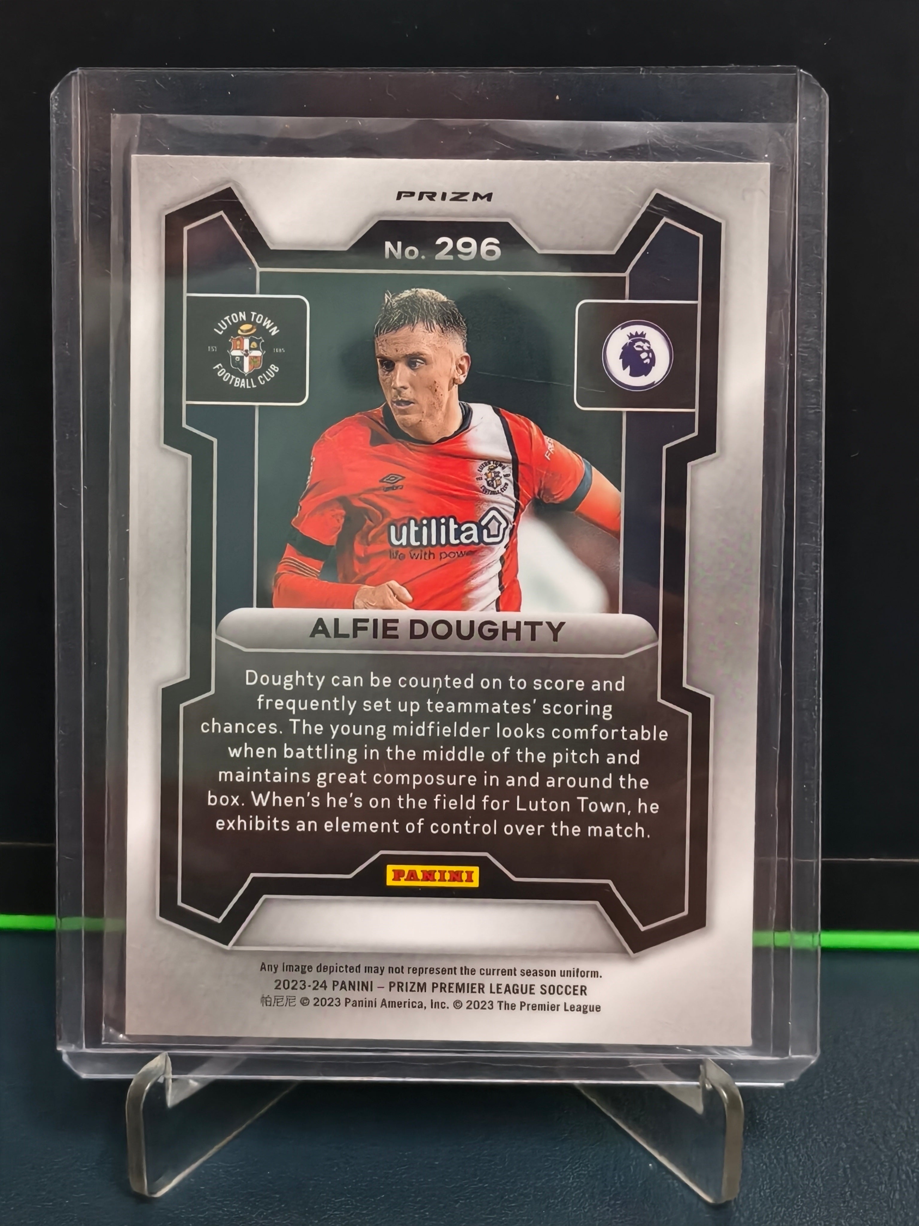 Alfie Doughty - Tiger Card - Panini Prizm PL 23-24