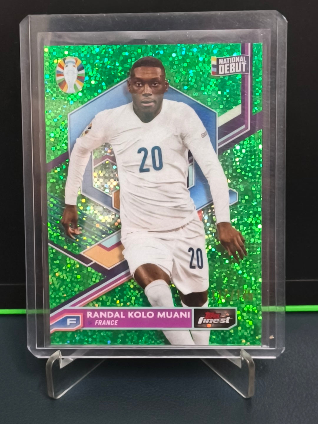 Randal Kolo Muani - 112/125 Card - Topps Finest Road to UEFA Euro 2024