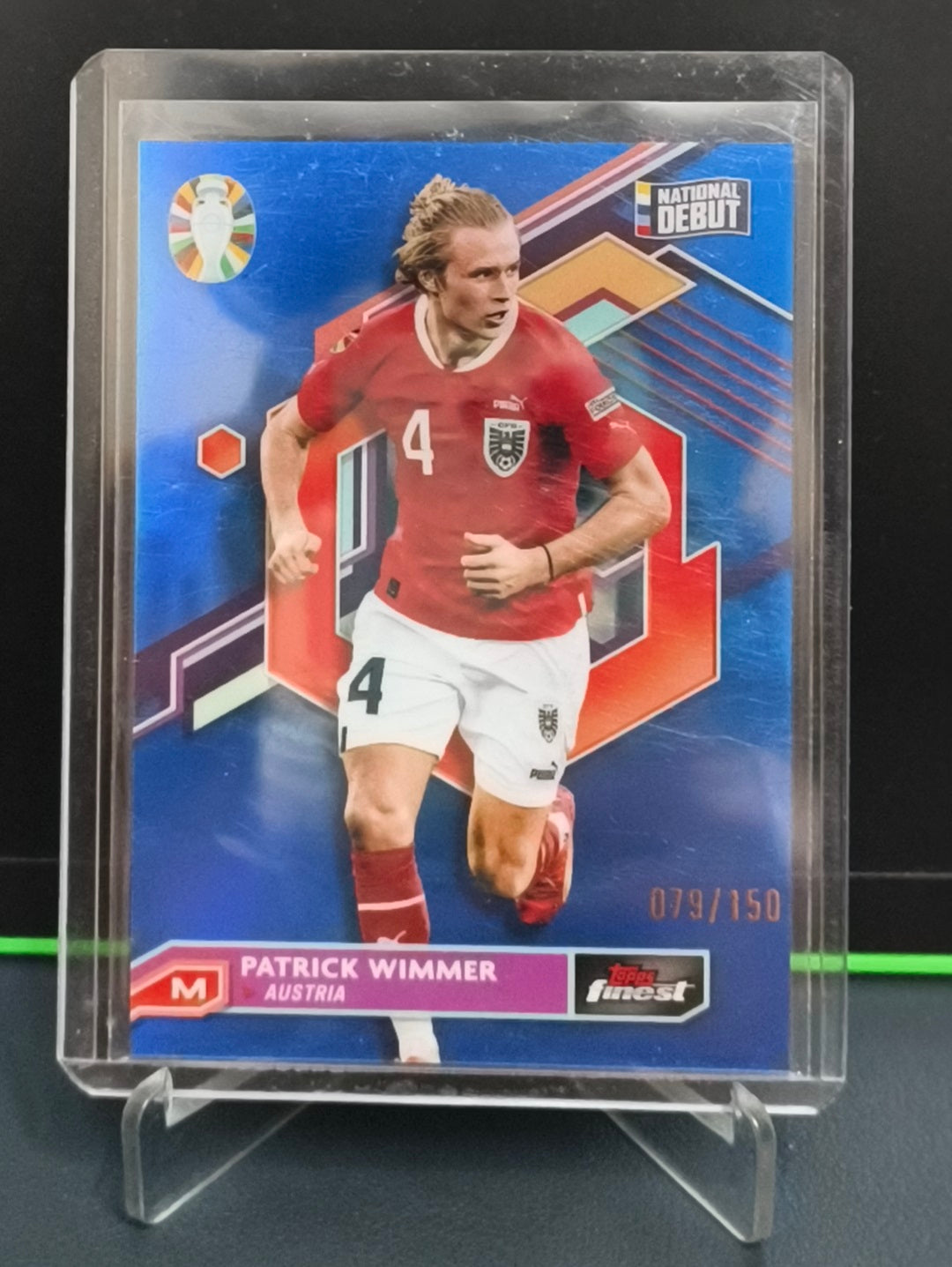 Patrick Wimmer - 79/150 Card - Topps Finest Road to UEFA Euro 2024