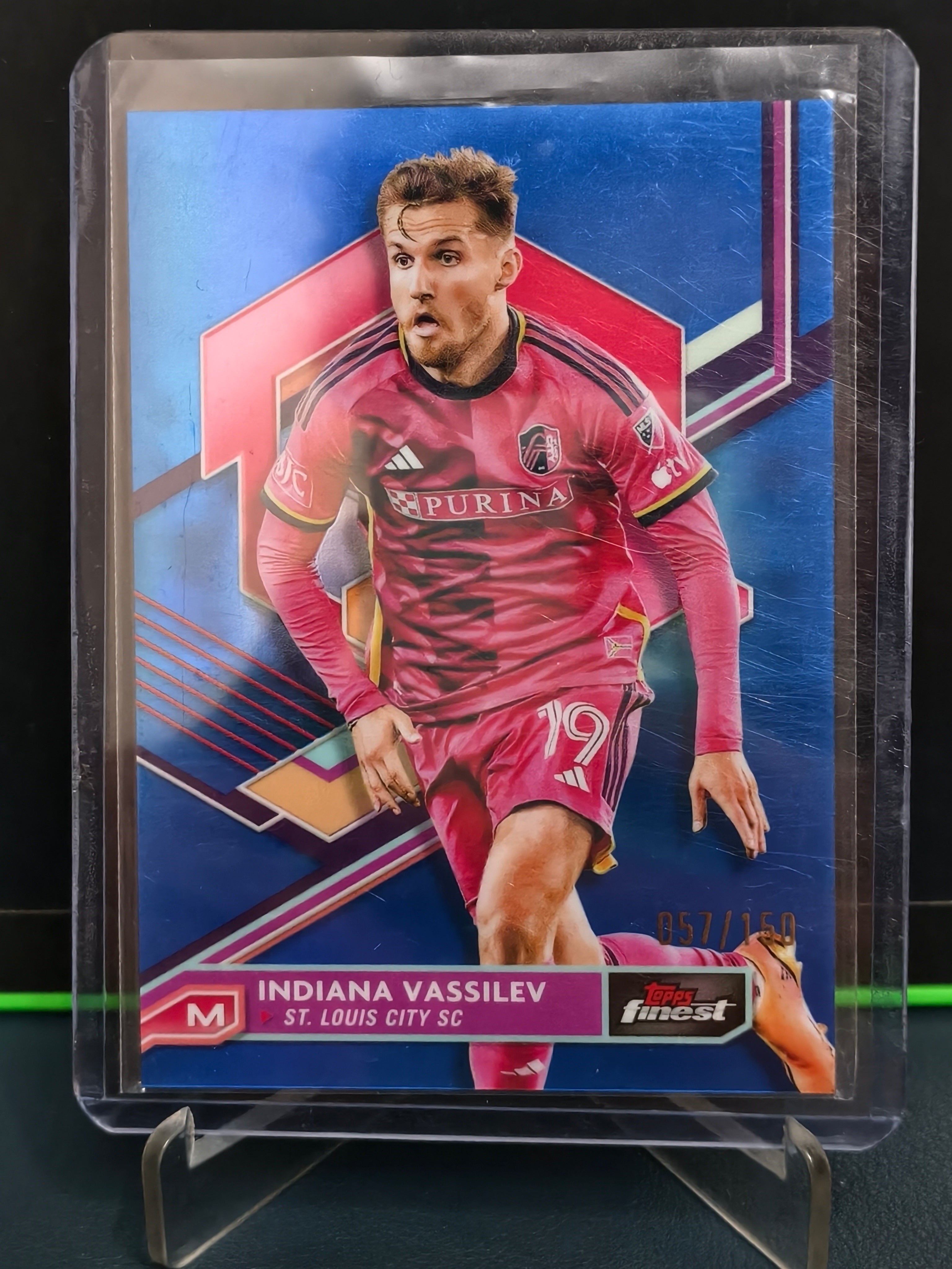 Indiana Vassilev - 57/150 Card - Topps Finest MLS 23