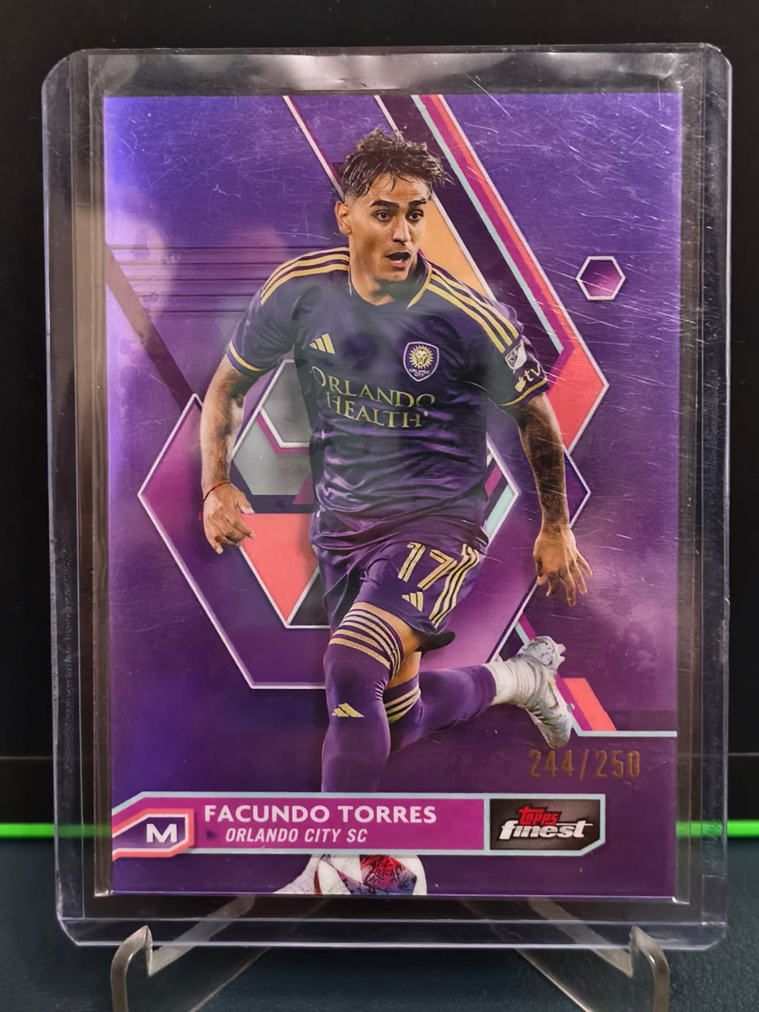 Facundo Torres - 244/250 Card - Topps Finest MLS 23