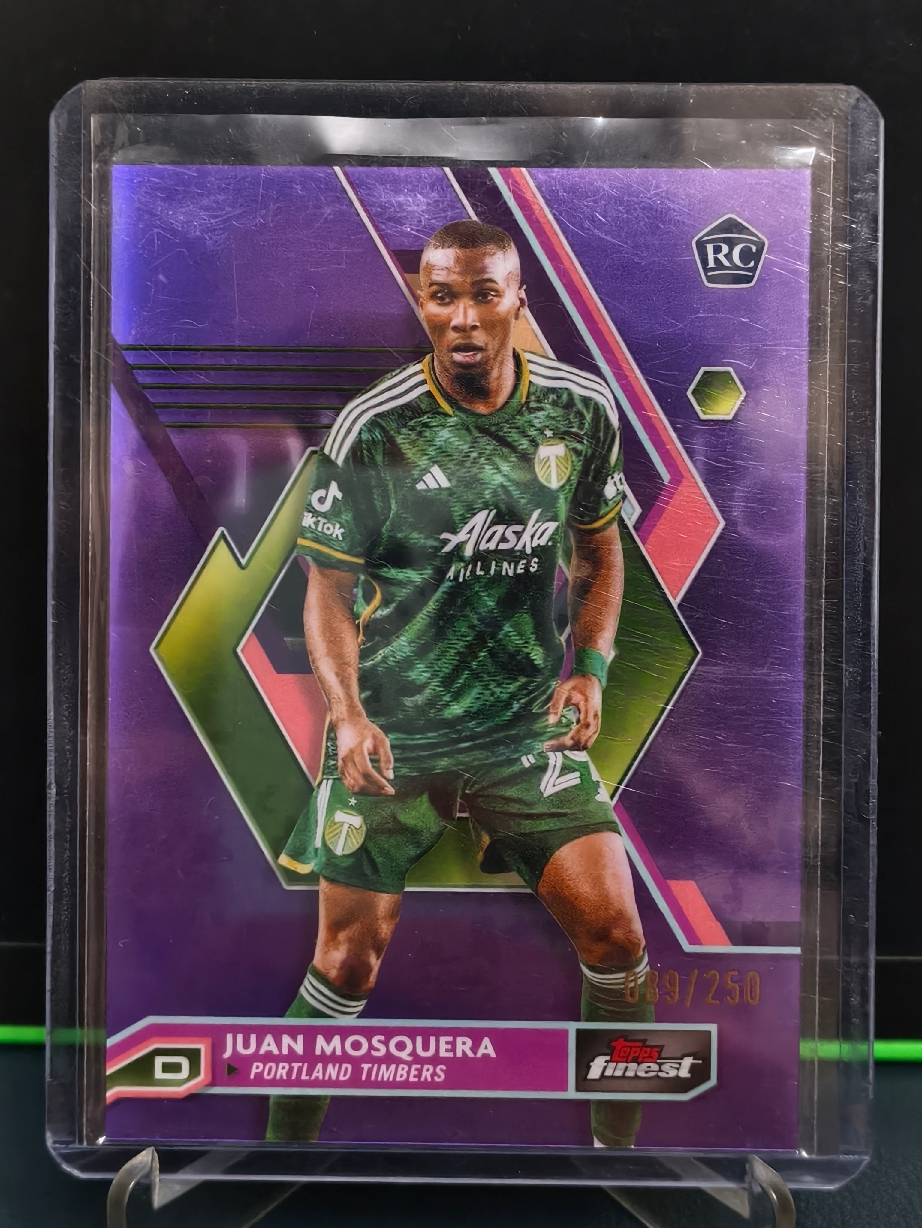 Juan Mosquera - 89/250 Card - Topps Finest MLS 23