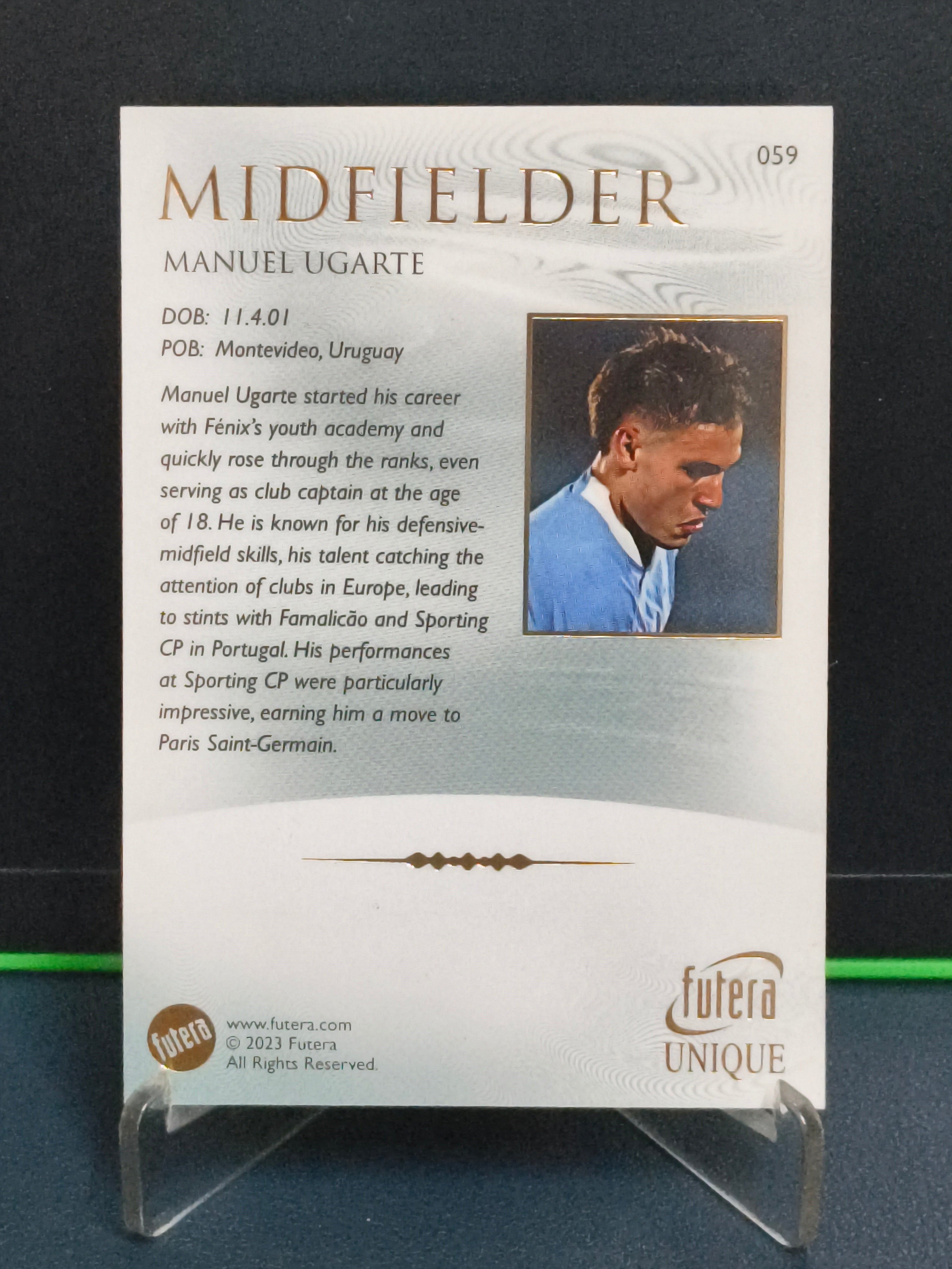 Manuel Ugarte - Base Card - Futera Unique 2023