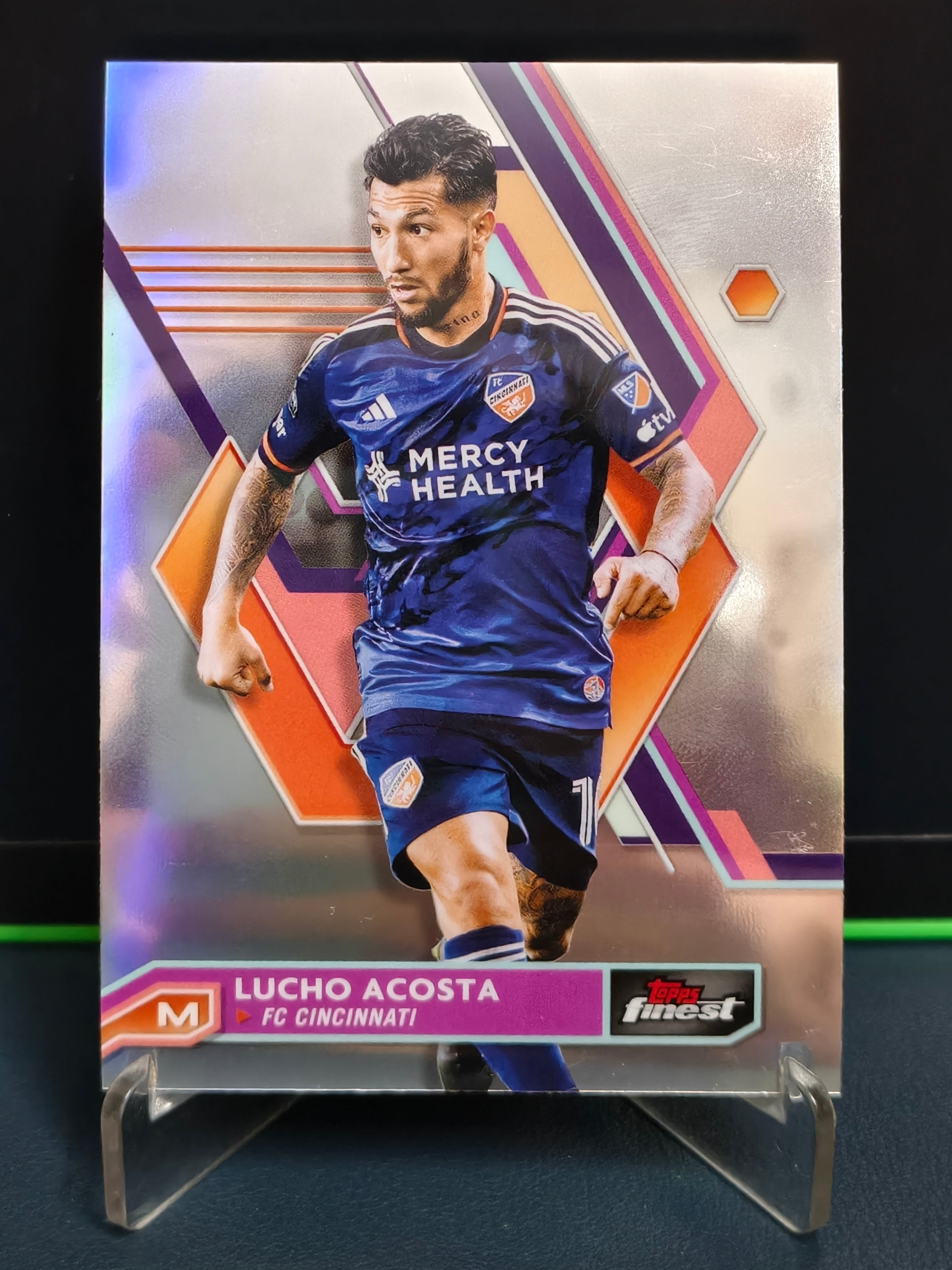 Lucho Acosta - Refractor Card - Topps Finest MLS 2023