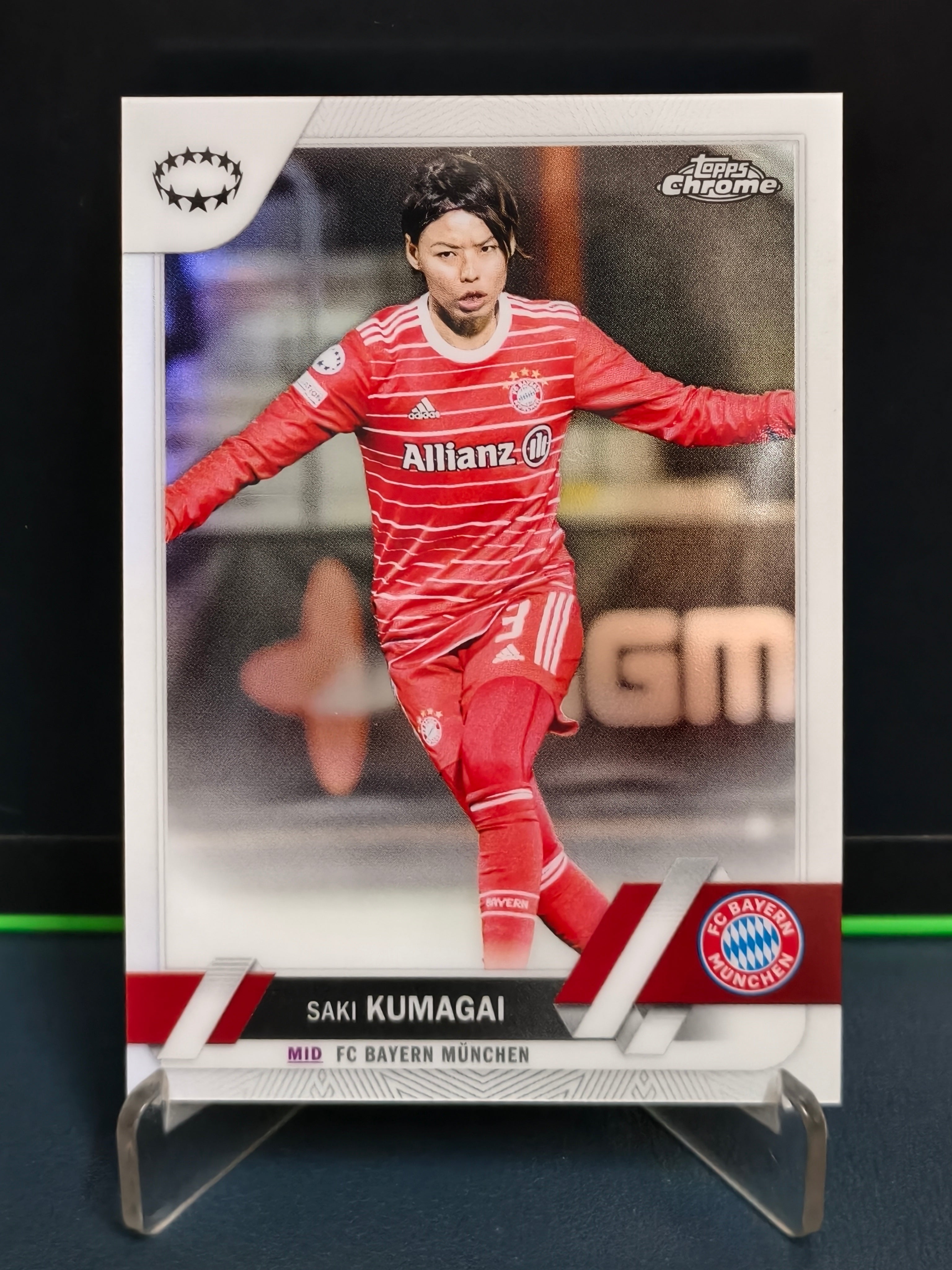 Saki Kumagai - Refractor Card - Topps Chrome UWCL 22-23
