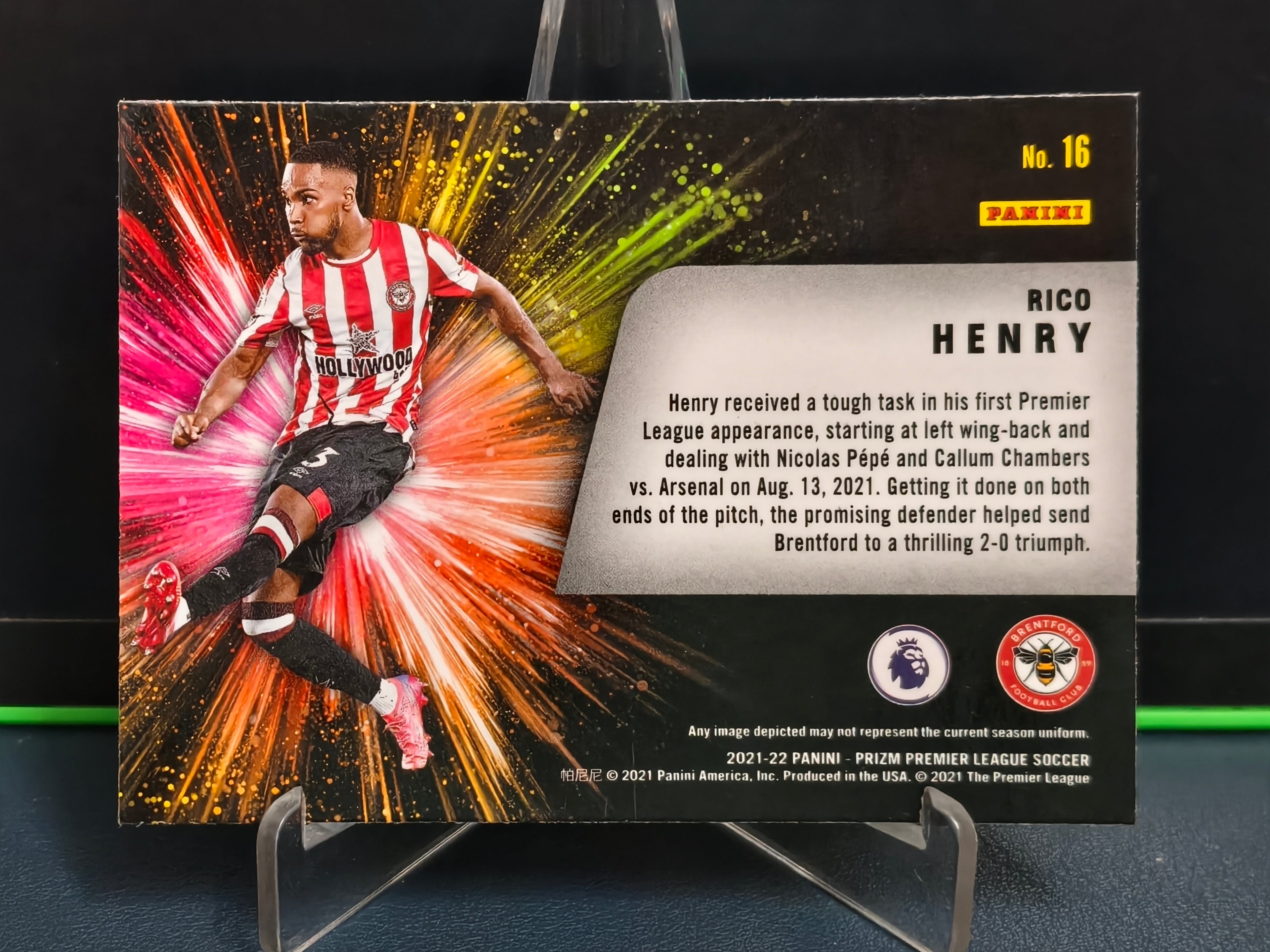 Rico Henry - Fireworks Card - Panini Prizm PL 21-22