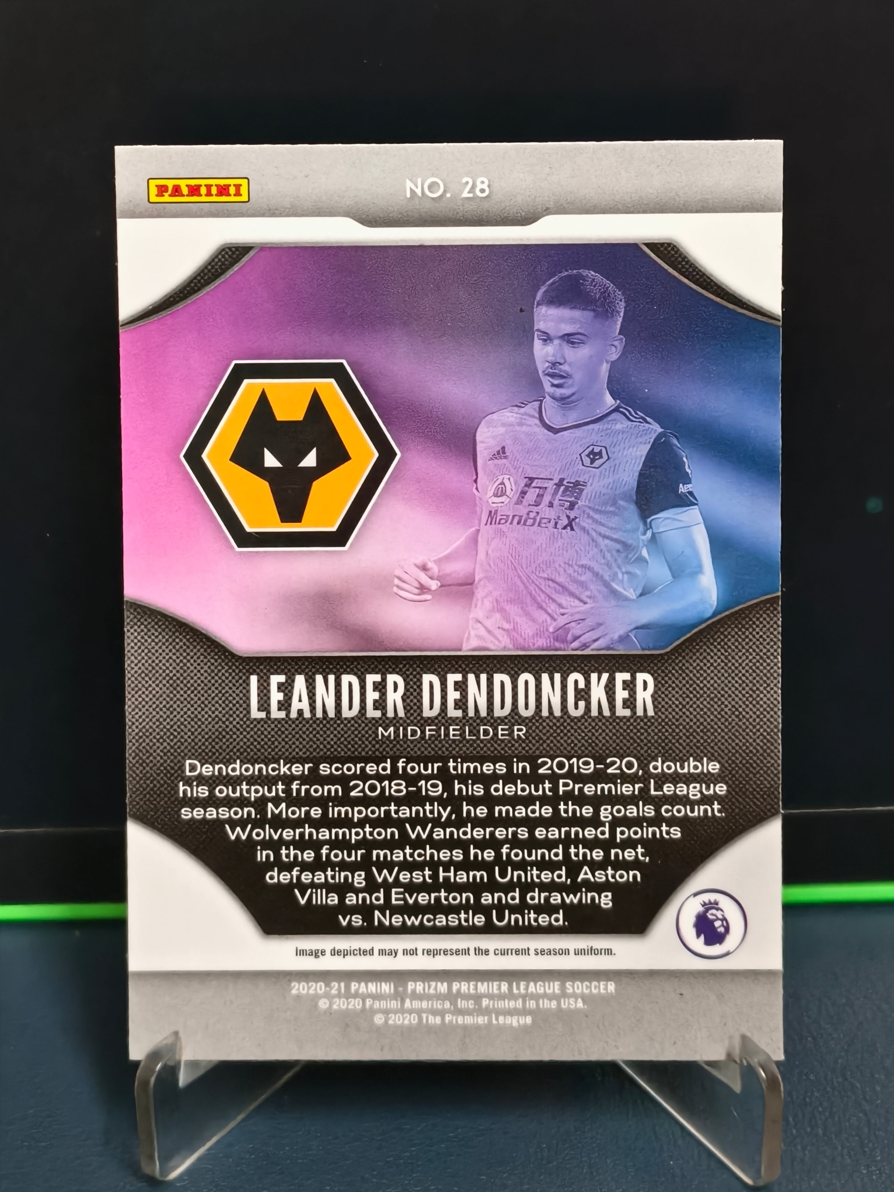 Leander Dendoncker - Fireworks Card - Panini Prizm PL 20-21