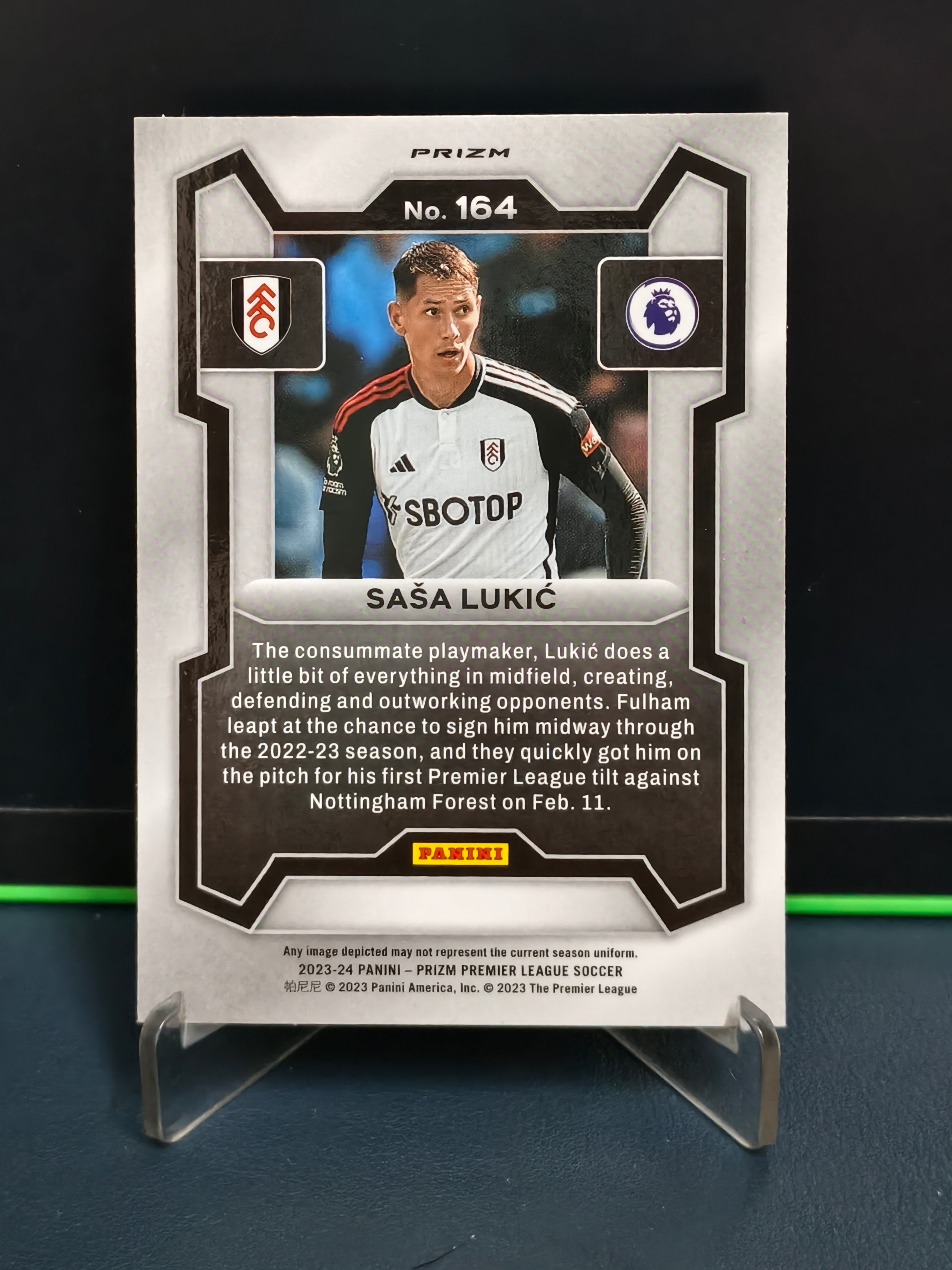Sasa Lukic - Silver Card - Panini Prizm PL 23-24