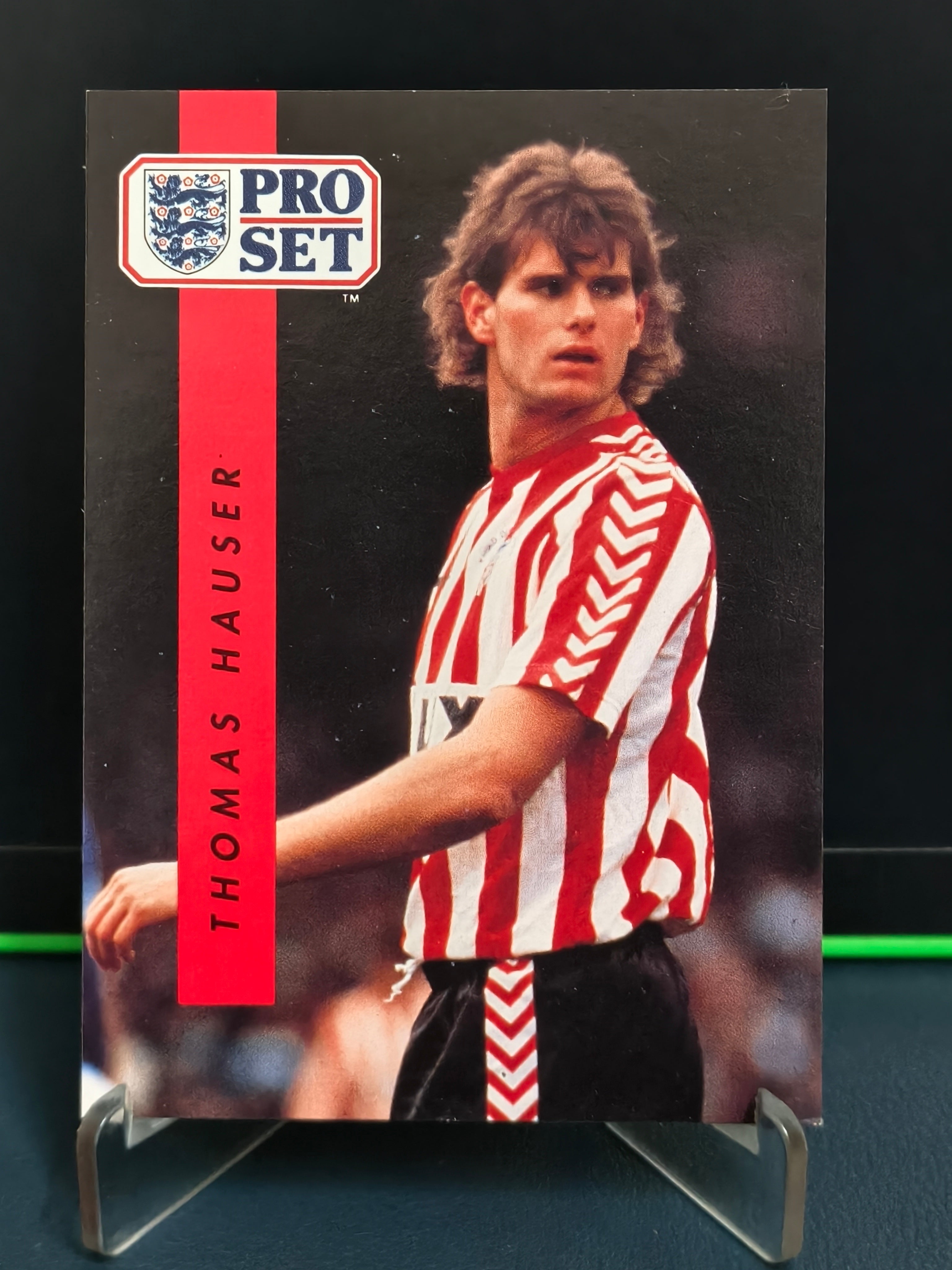 Thomas Hauser - Base Card - Pro Set English Football 90-91