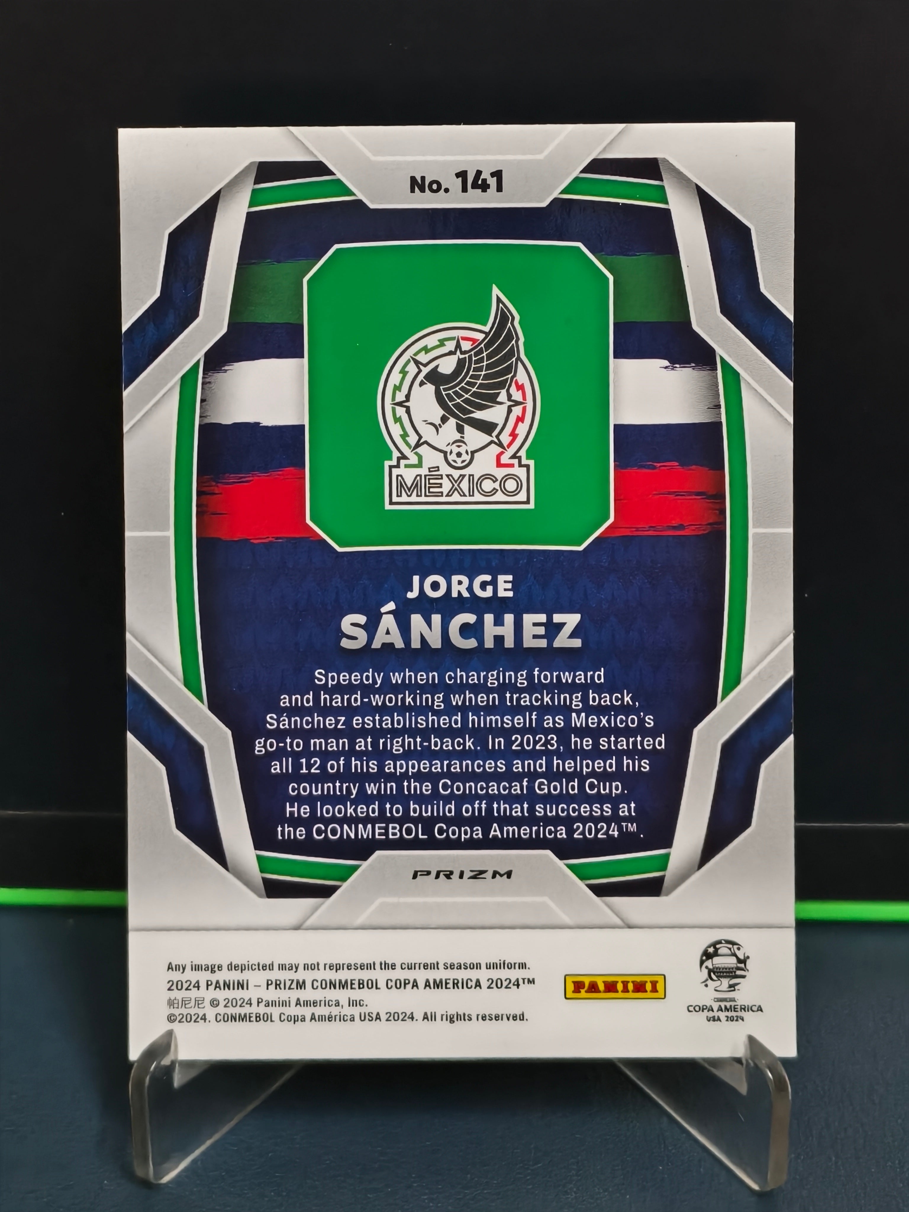 Jorge Sanchez - Pulsar Prizm Card - Panini Prizm Copa America 2024