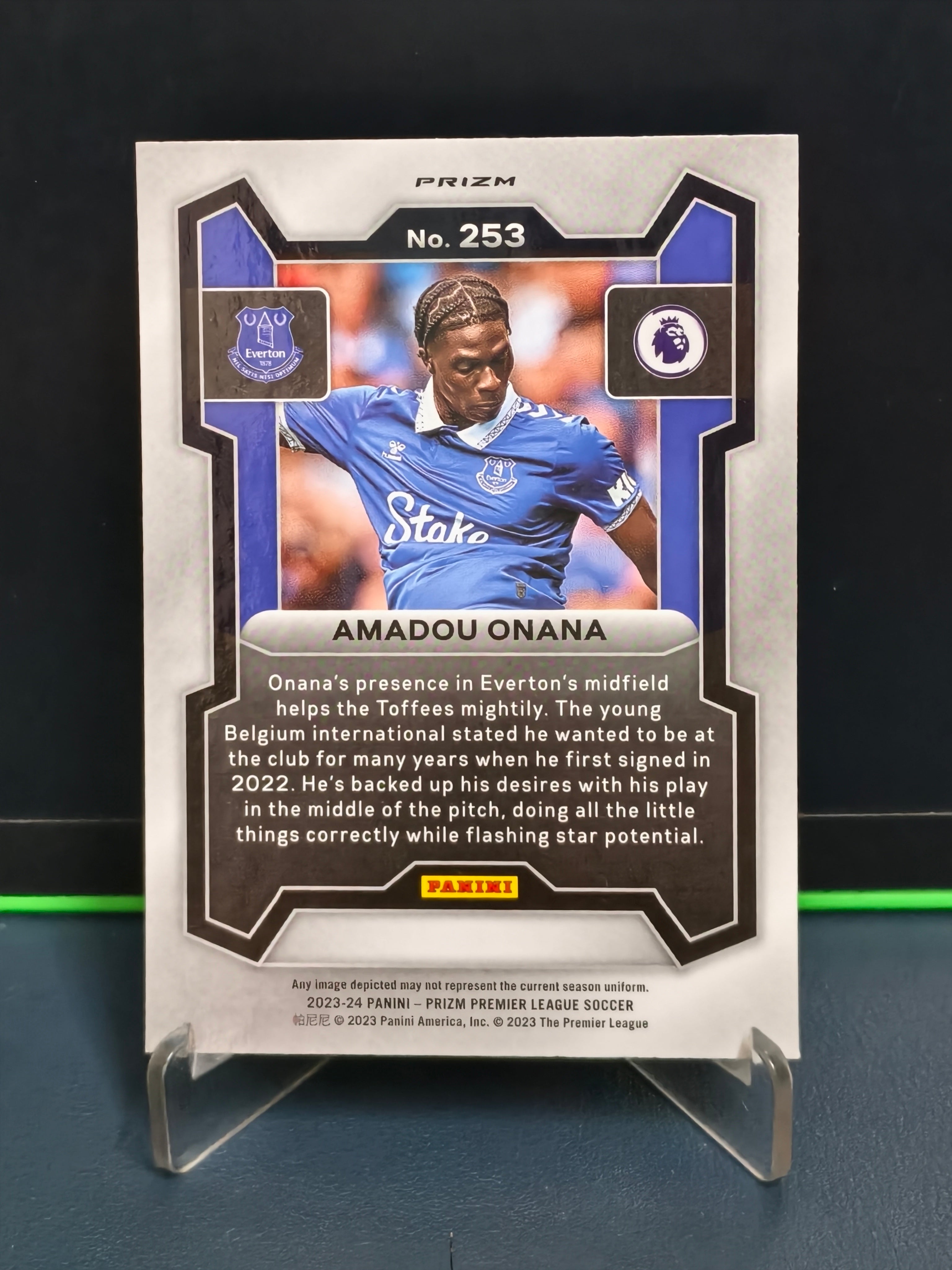 Amadou Onana - Silver Card - Panini Prizm PL 23-24