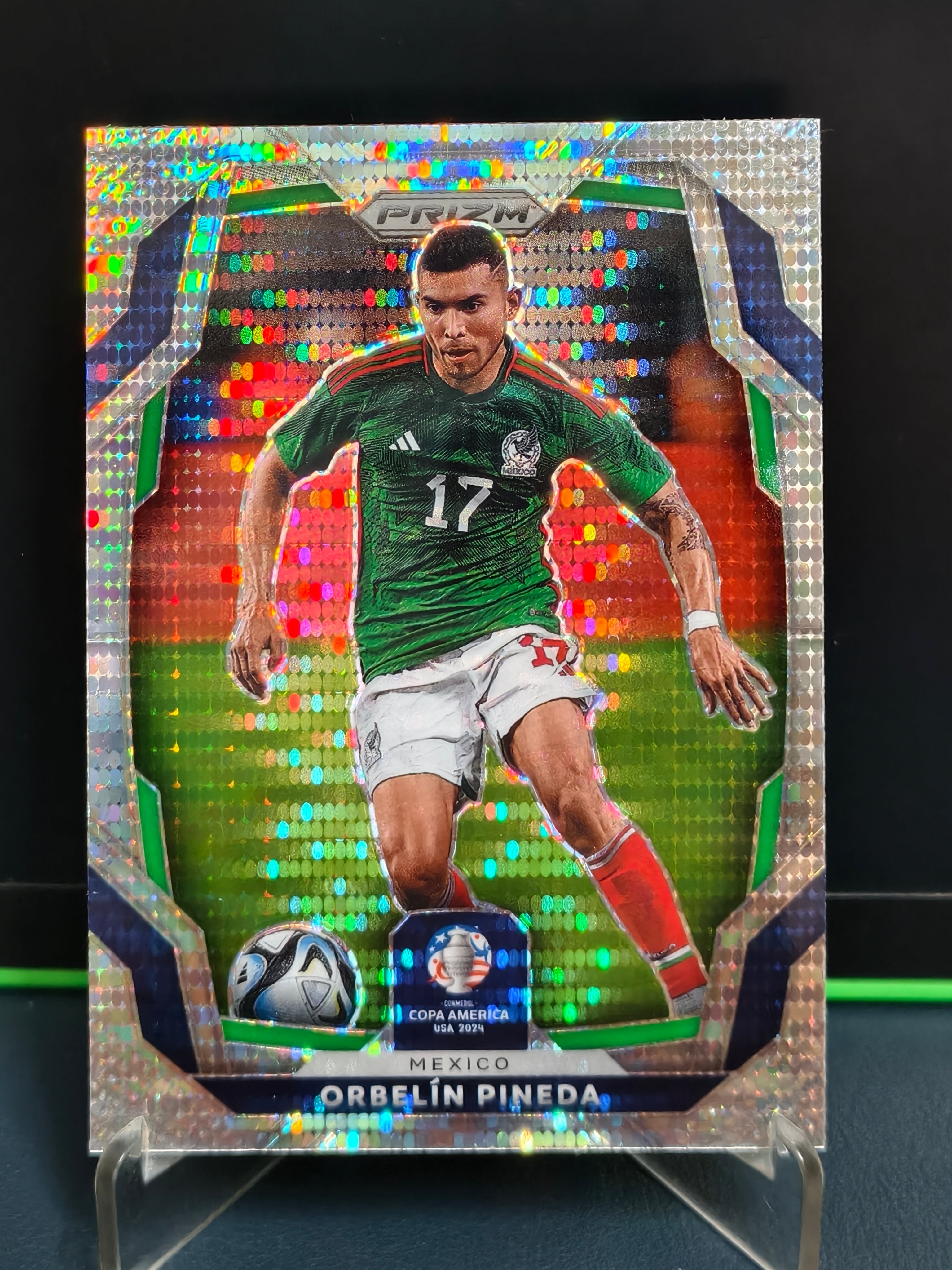 Orbelin Pineda - Pulsar Prizm Card - Panini Prizm Copa America 2024