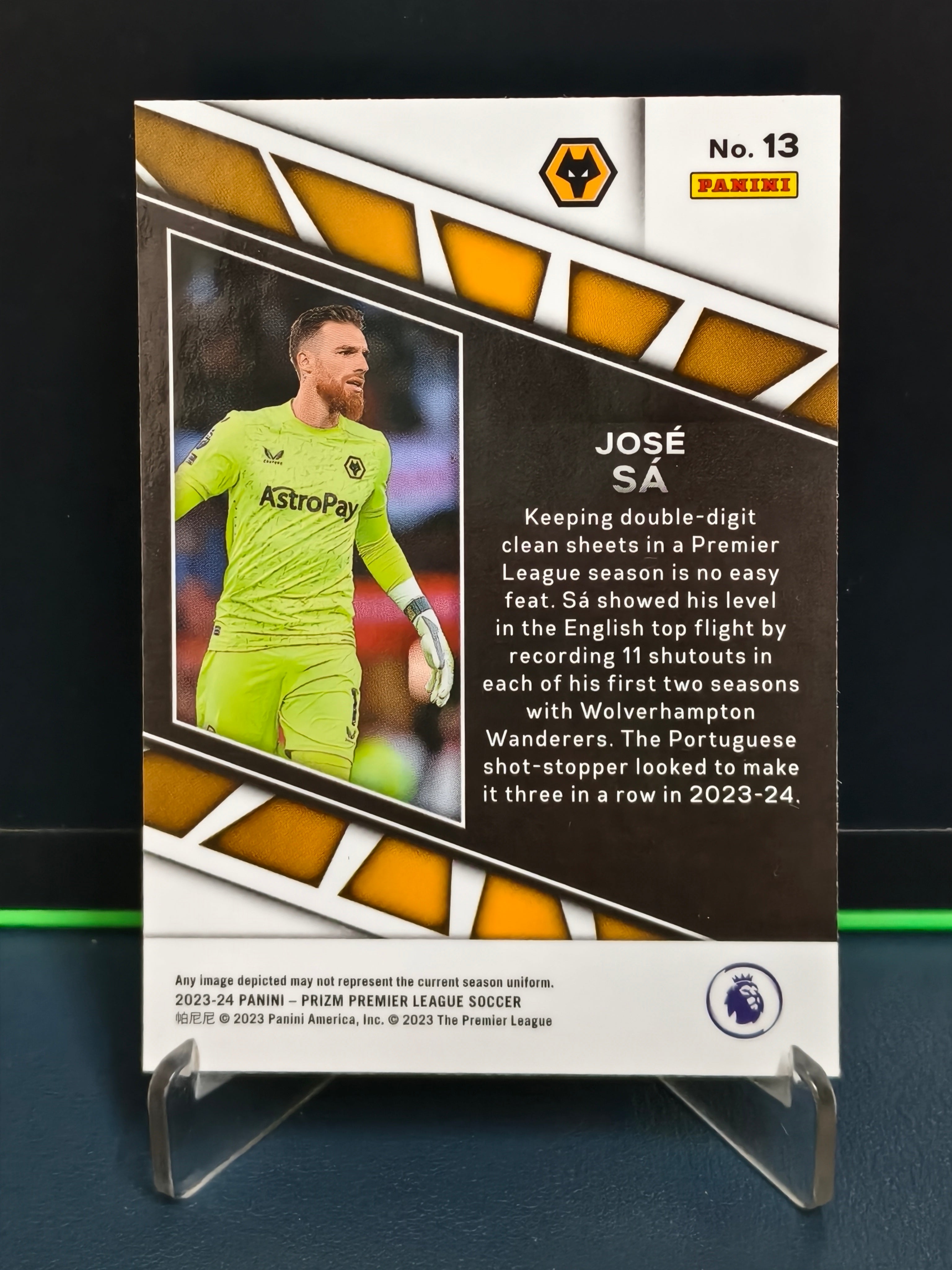 Jose Sa - Center Stage Card - Panini Prizm PL 23-24