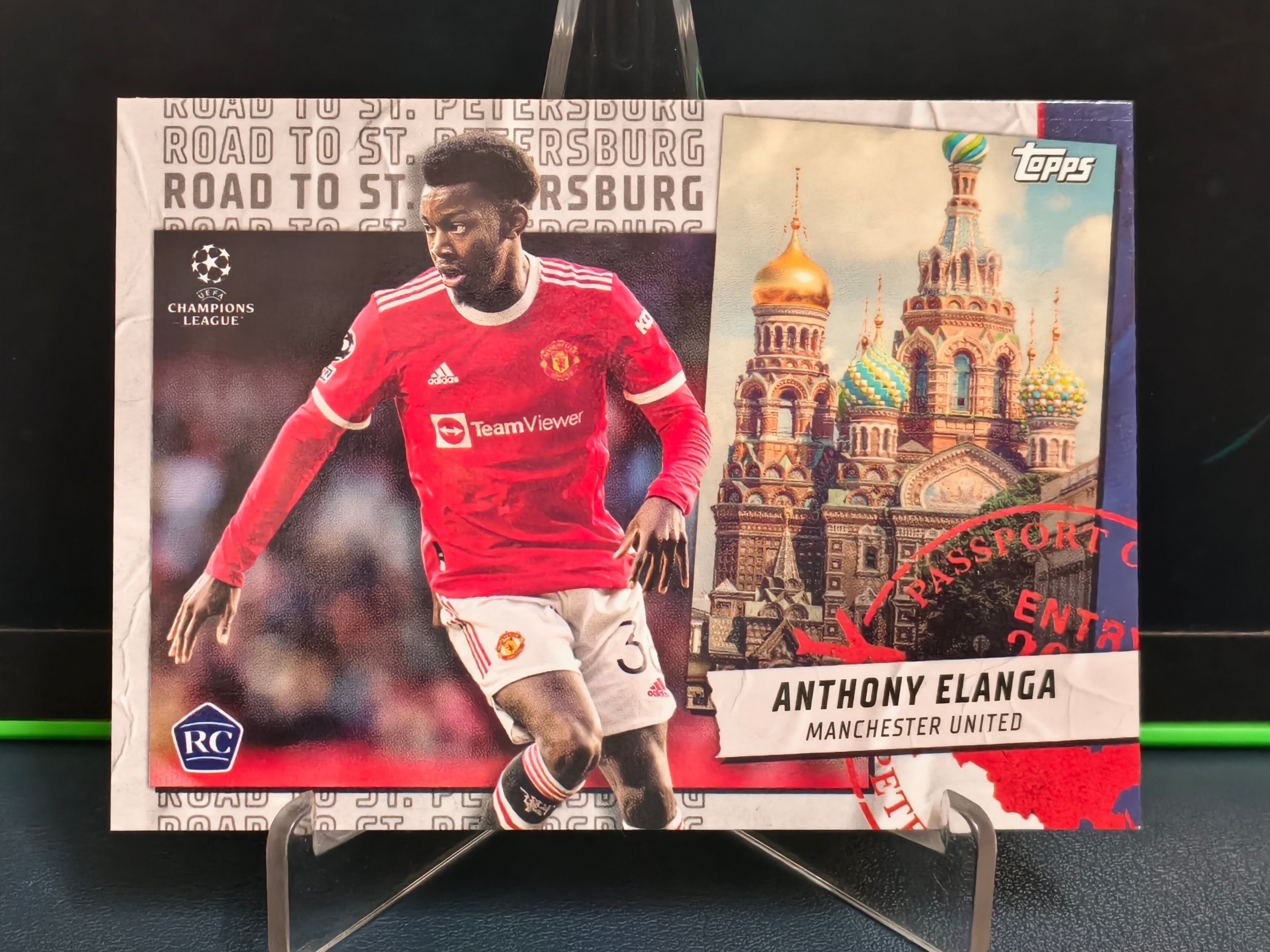 Anthony Elanga - Road to St.Petersburg Card - Topps UCL 21-22