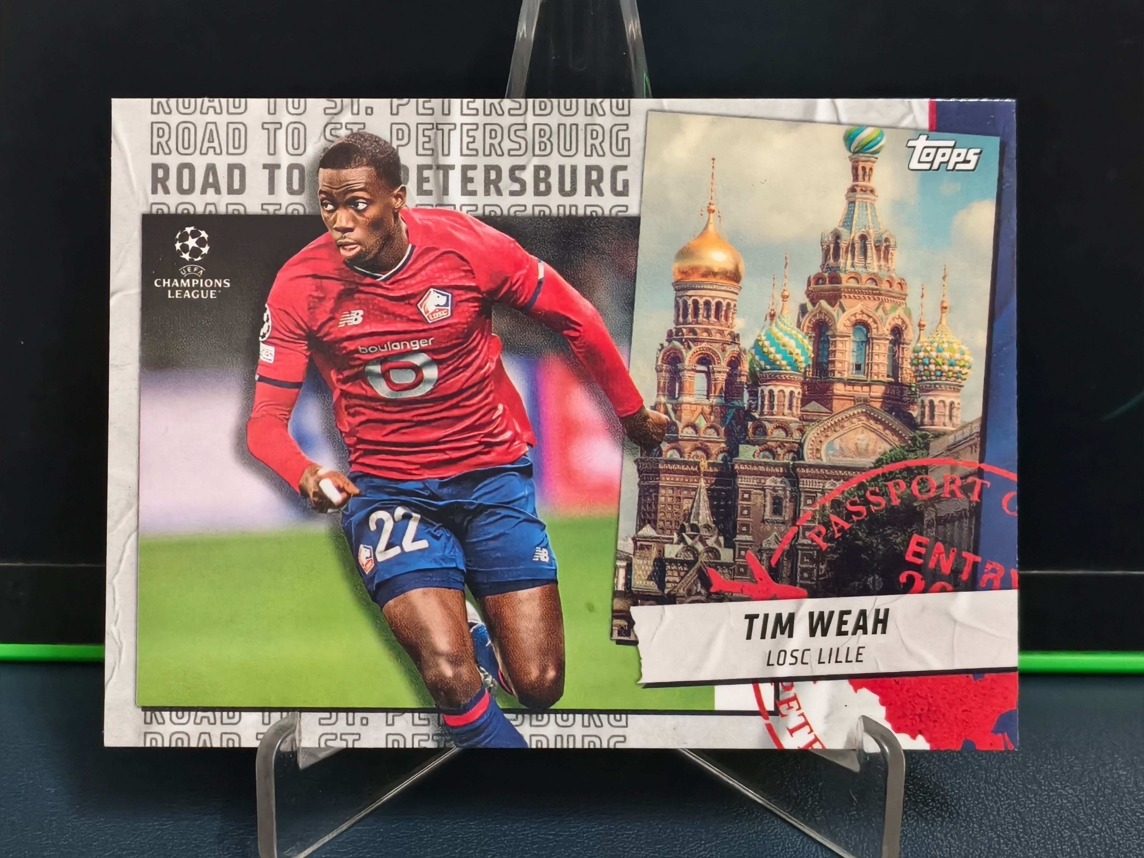 Tim Weah - Road to St.Petersburg Card - Topps UCL 21-22