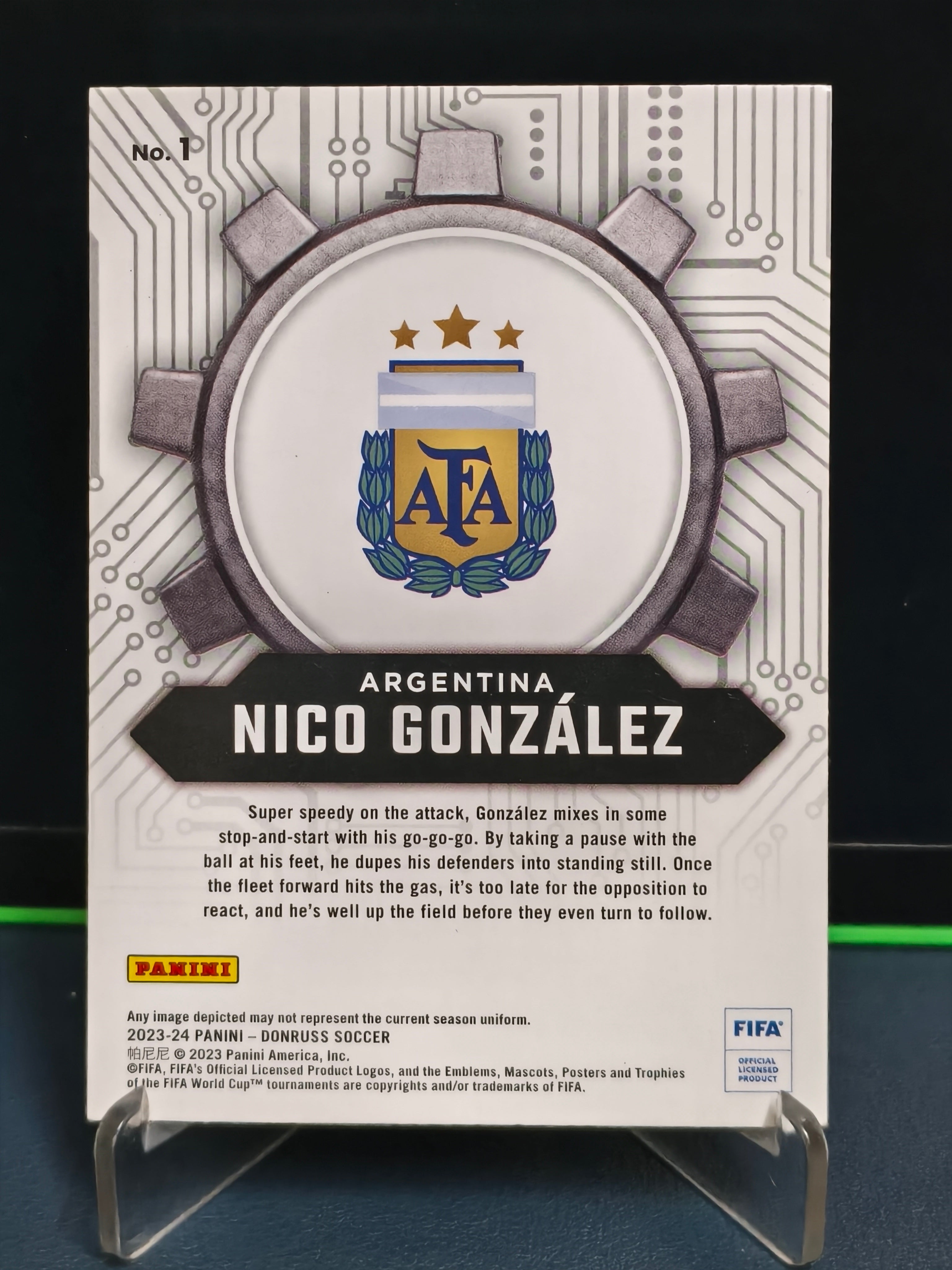 Nico Gonzalez - Craftsmen Card - Panini Donruss Soccer 23-24
