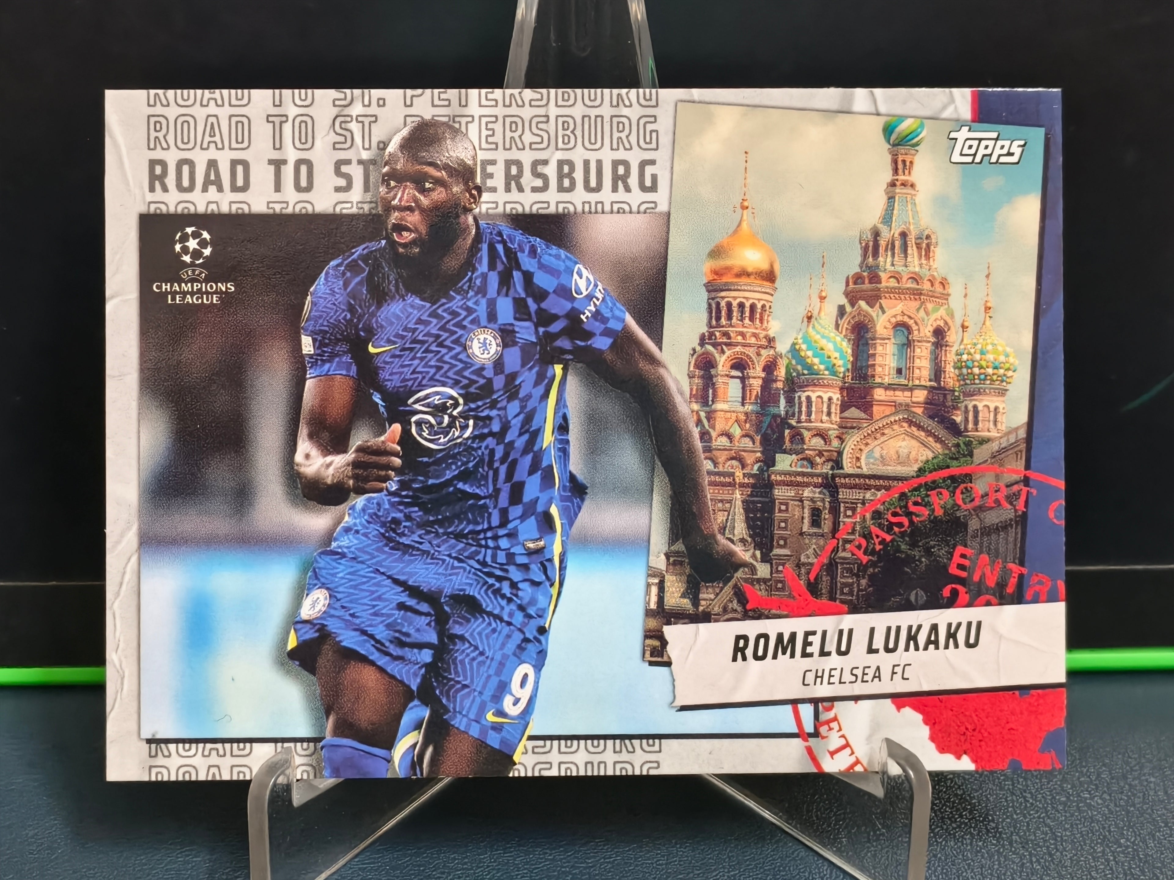 Romelu Lukaku - Road to St.Petersburg Card - Topps UCL 21-22