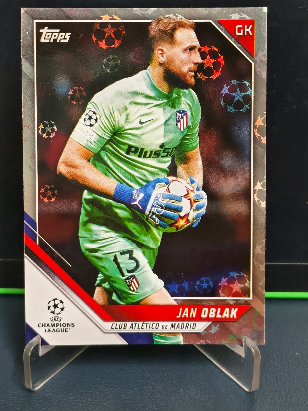 Jan Oblak - Starball Foil Card - Topps UCL 21-22