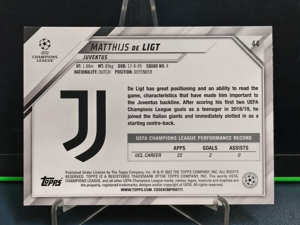 Matthijs De Ligt - Starball Foil Card - Topps UCL 21-22