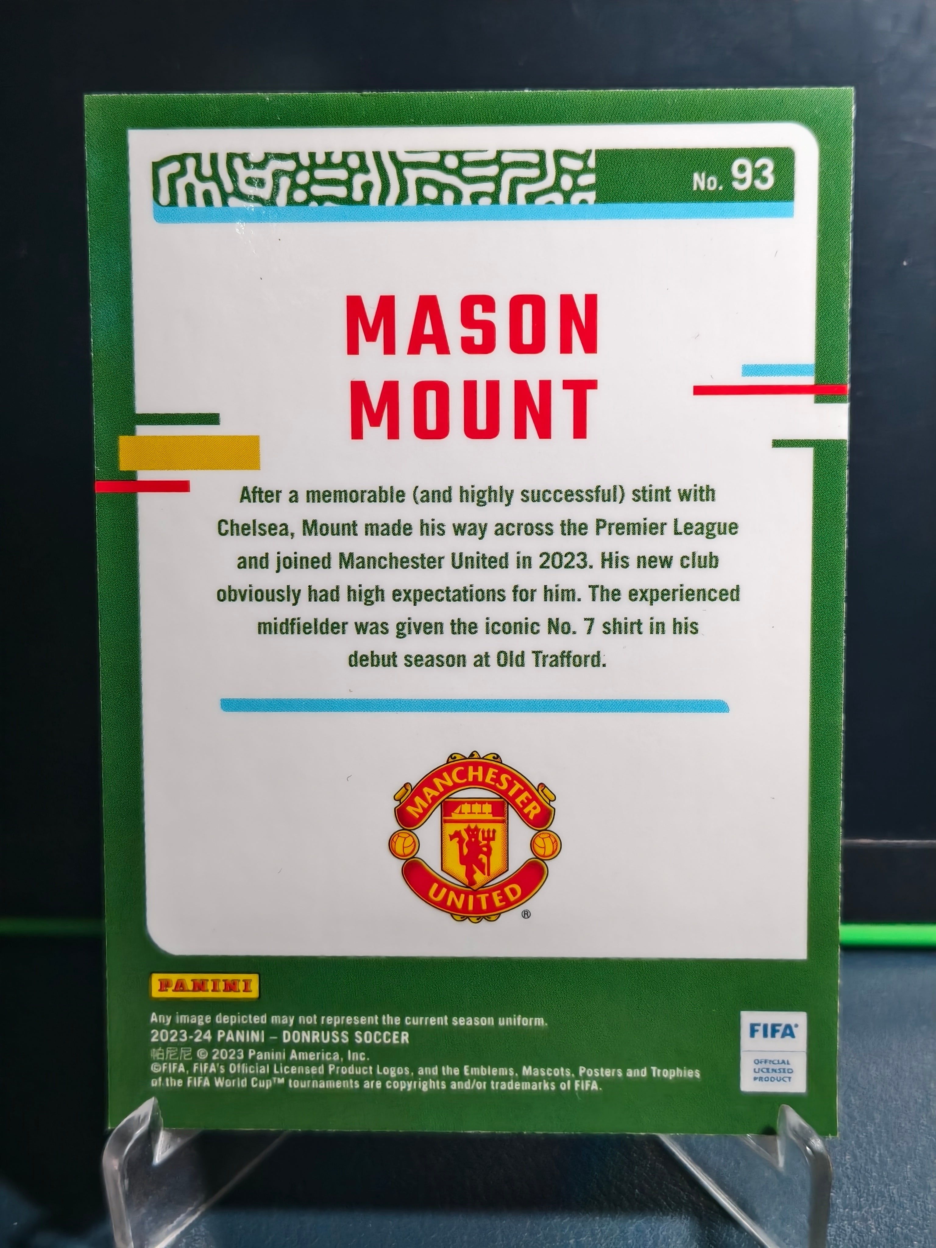 Mason Mount - Optic Card - Panini Donruss Soccer 23-24