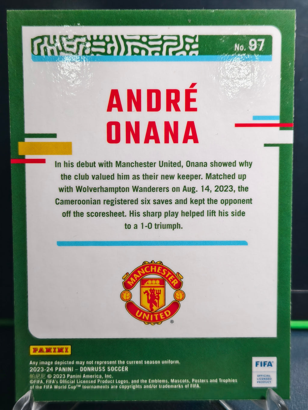 Andre Onana - Optic Card - Panini Donruss Soccer 23-24
