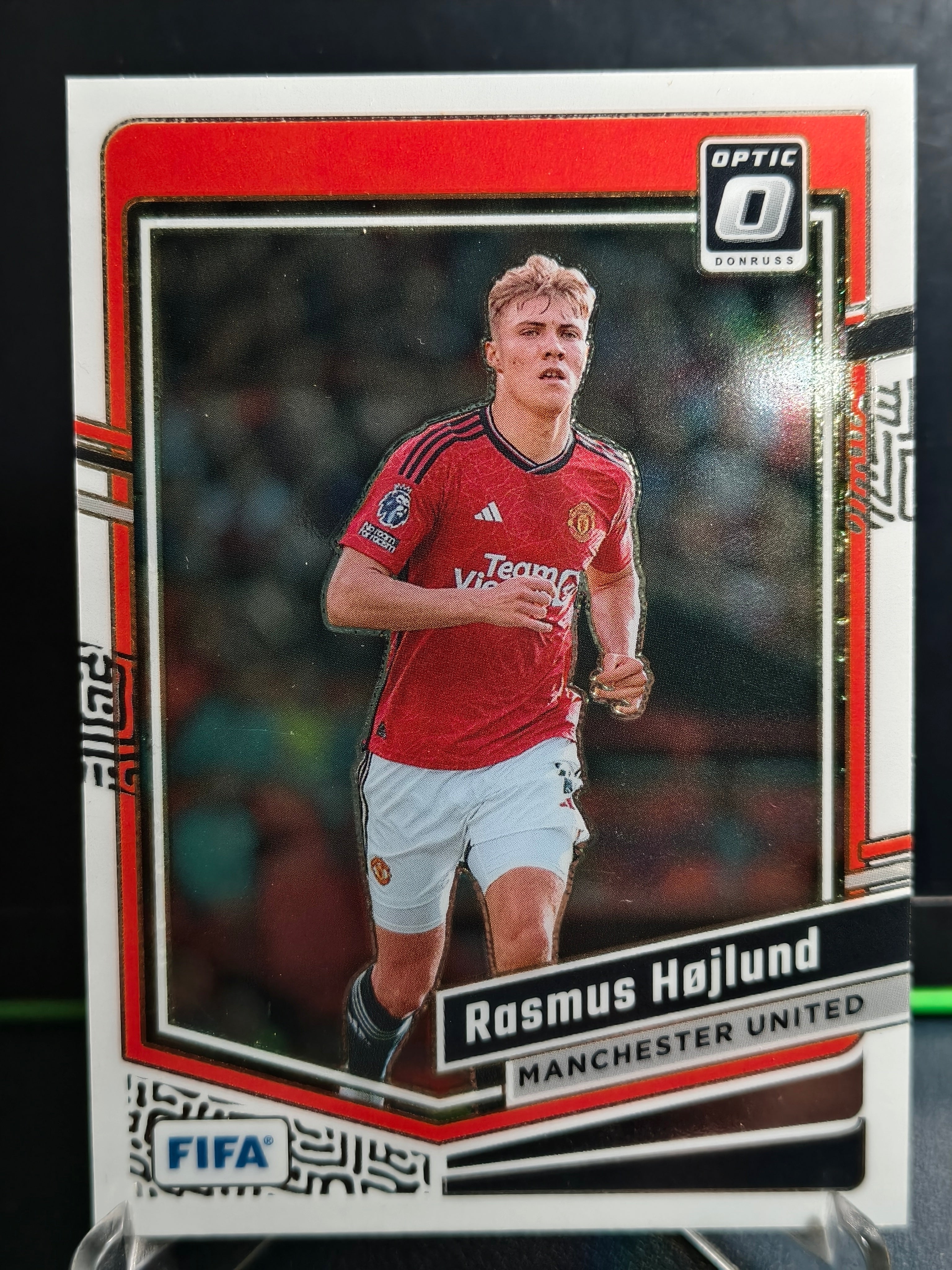 Rasmus Hojlund - Optic Card - Panini Donruss Soccer 23-24