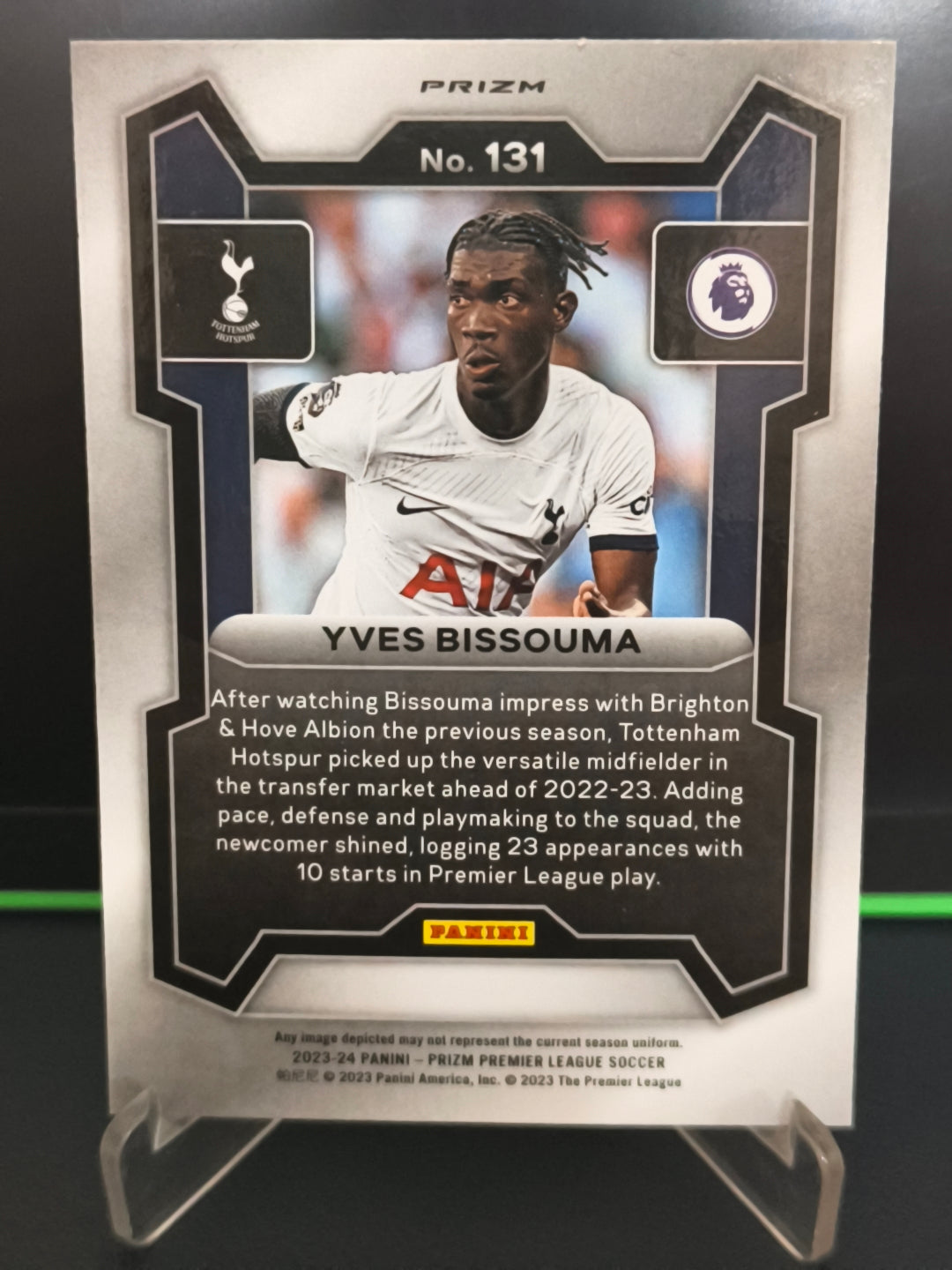 Yves Bissouma - Disco Card - Panini Prizm PL 23-24