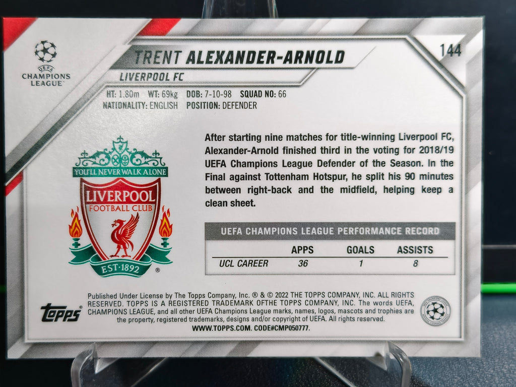 Trent Alexander-Arnold - Base Card - Topps UCL 21-22