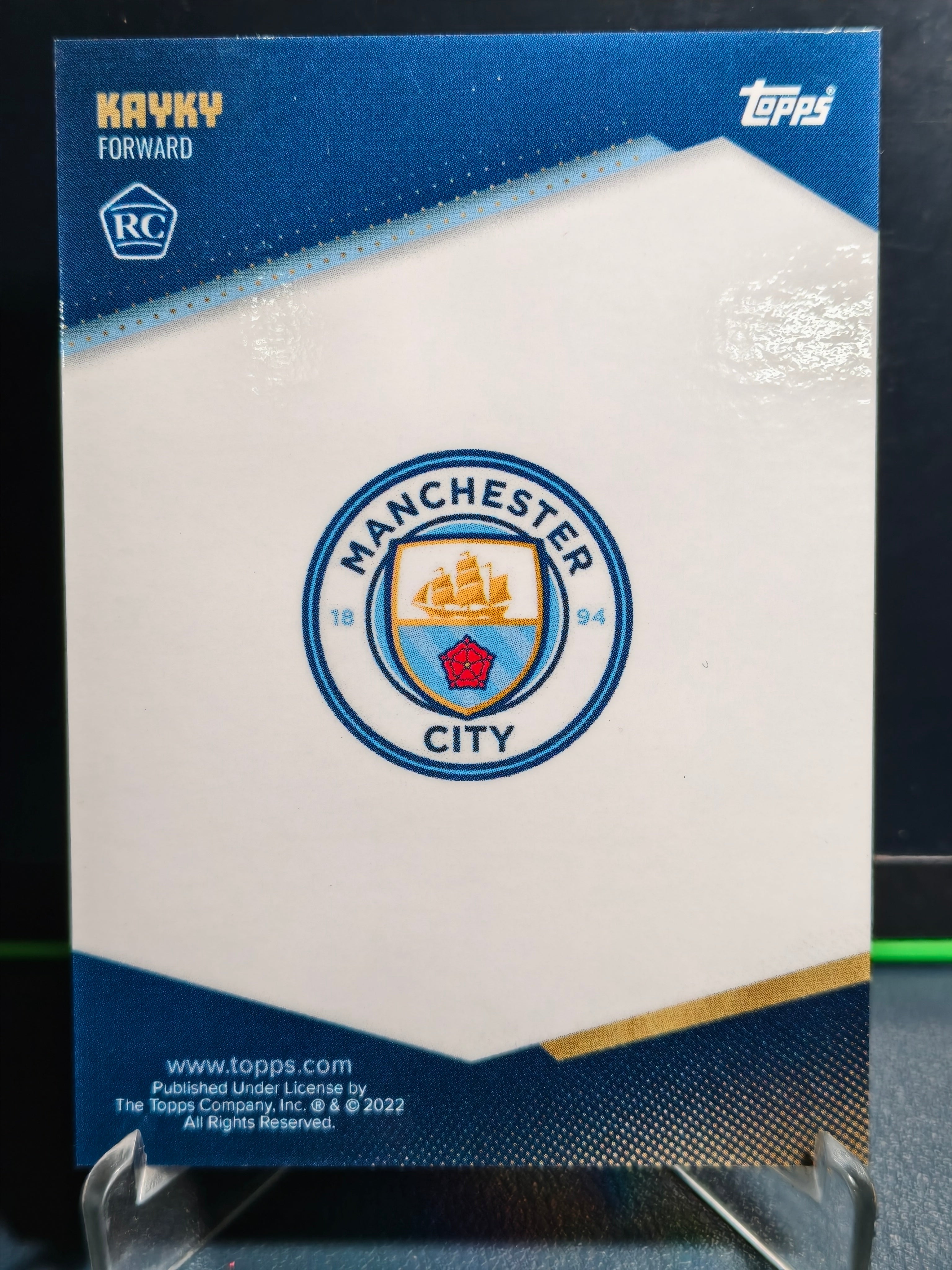 Kayky - Blue Moon Card - Topps Manchester City Team Set 21-22