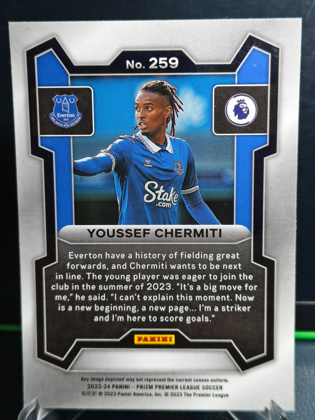 Youssef Chermiti - Base Card - Panini Prizm PL 23-24