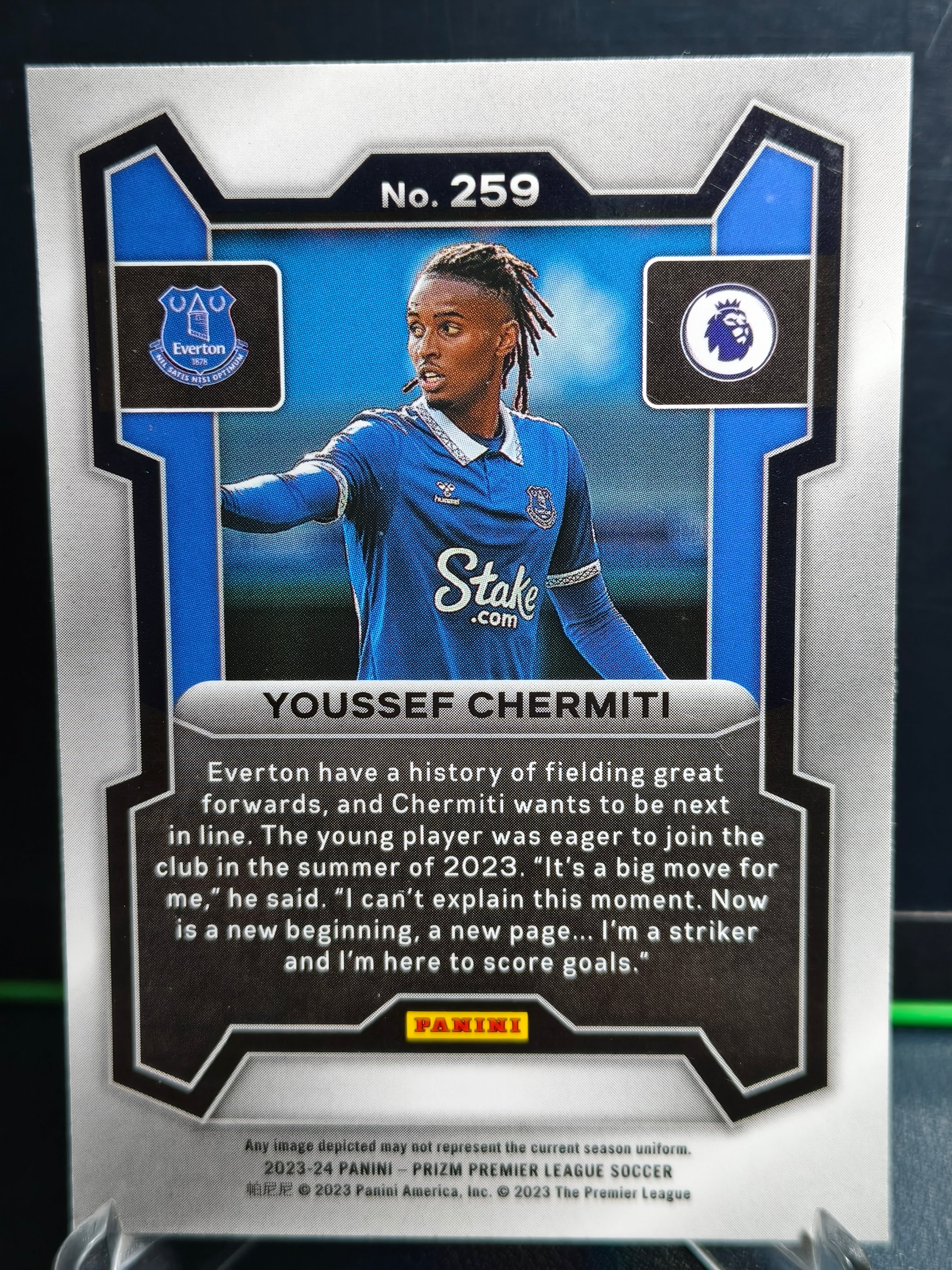 Youssef Chermiti - Base Card - Panini Prizm PL 23-24