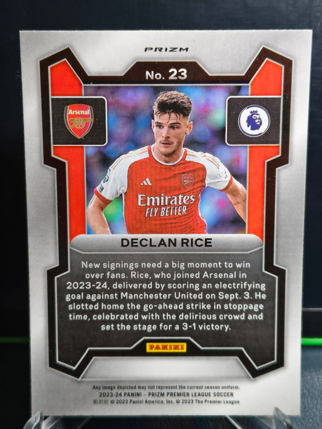 Declan Rice - Disco Card - Panini Prizm PL 23-24