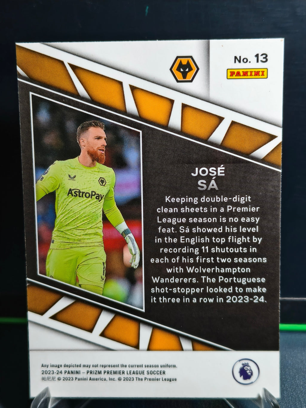 Jose Sa - Center Stage Card - Panini Prizm PL 23-24