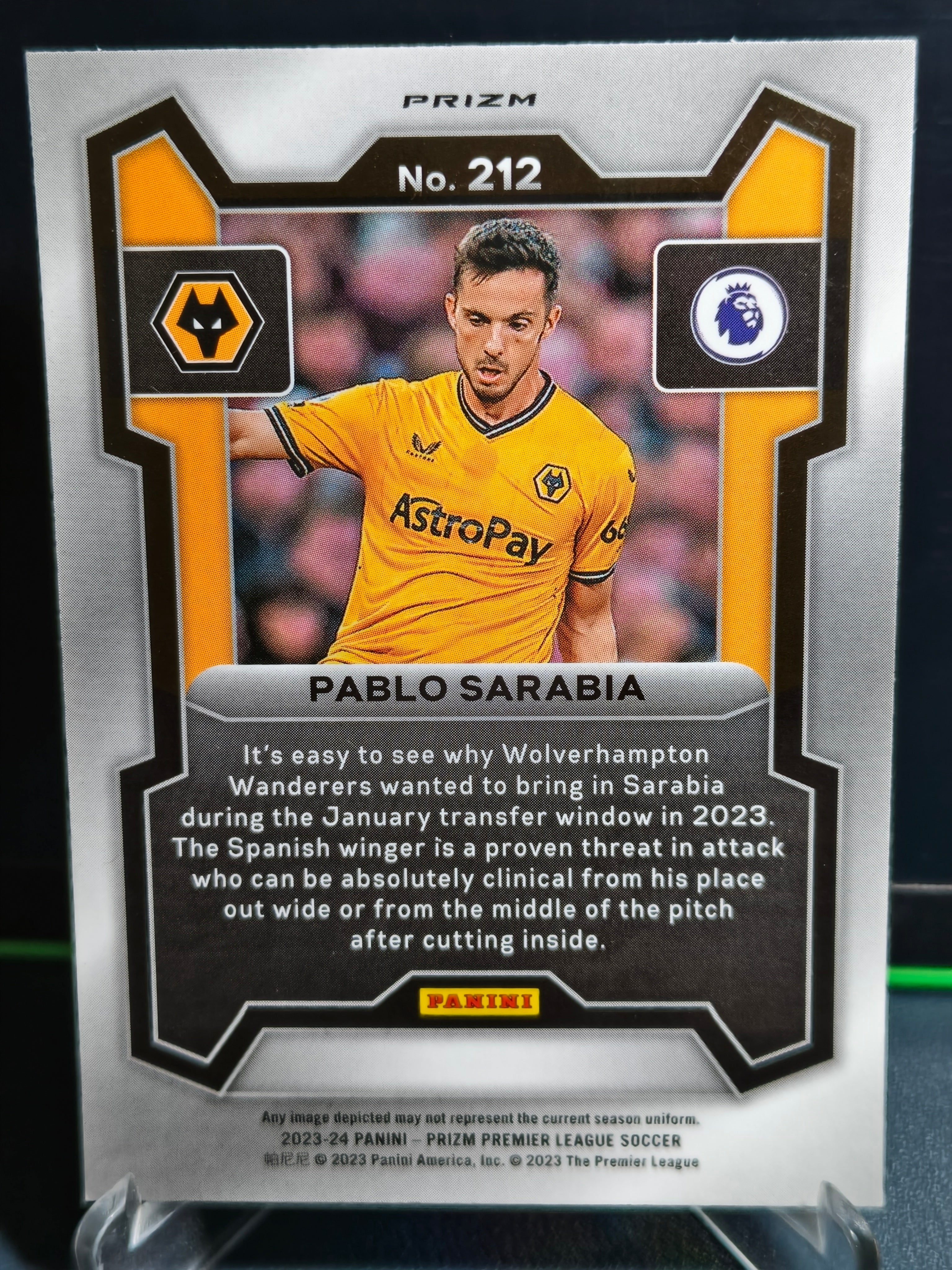 Pablo Sarabia - Disco Card - Panini Prizm PL 23-24