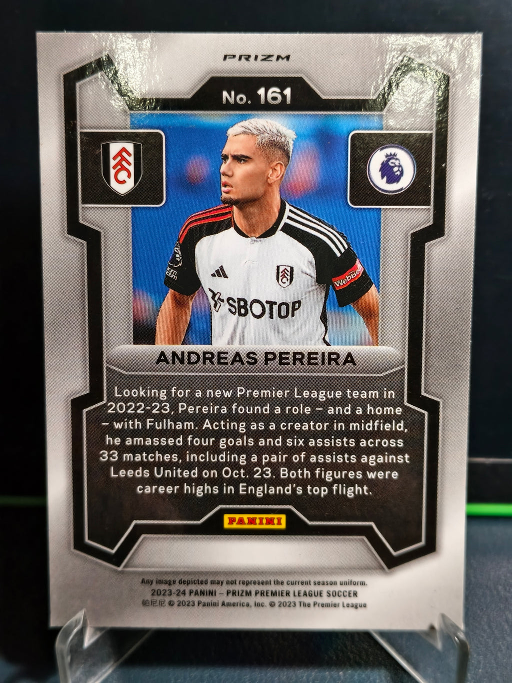 Andreas Pereira - Disco Card - Panini Prizm PL 23-24