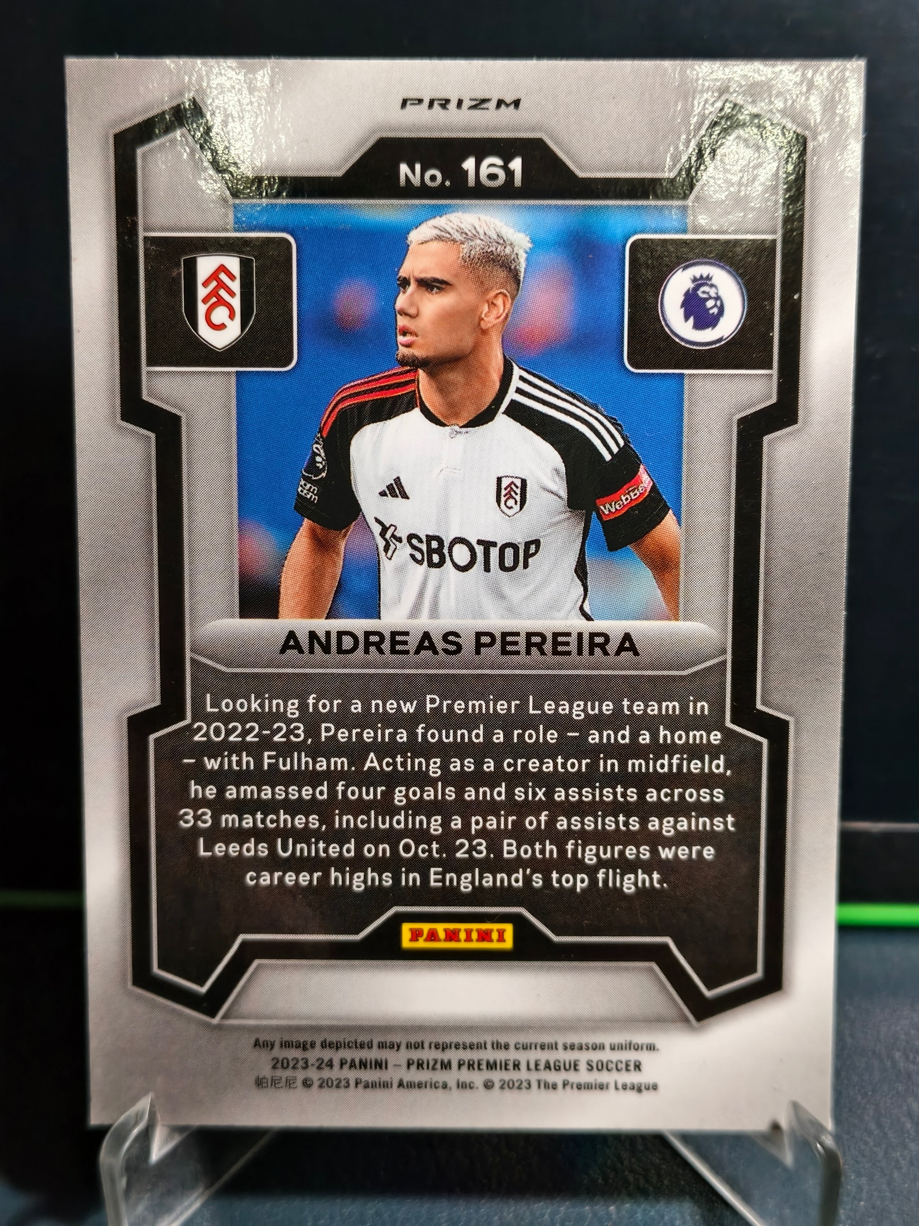 Andreas Pereira - Disco Card - Panini Prizm PL 23-24