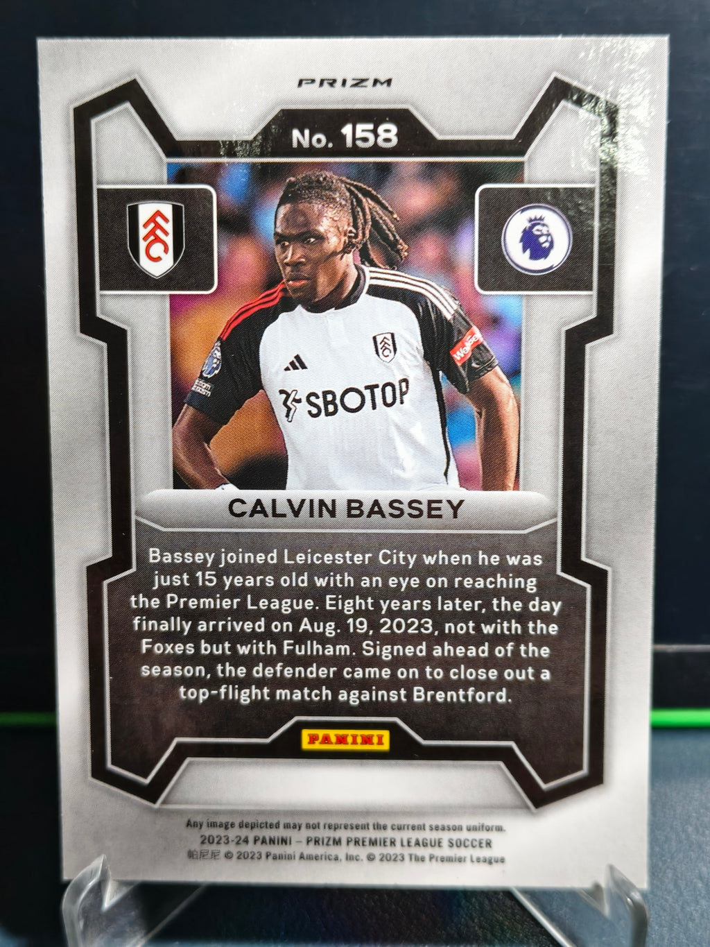 Calvin Bassey - Disco Card - Panini Prizm PL 23-24