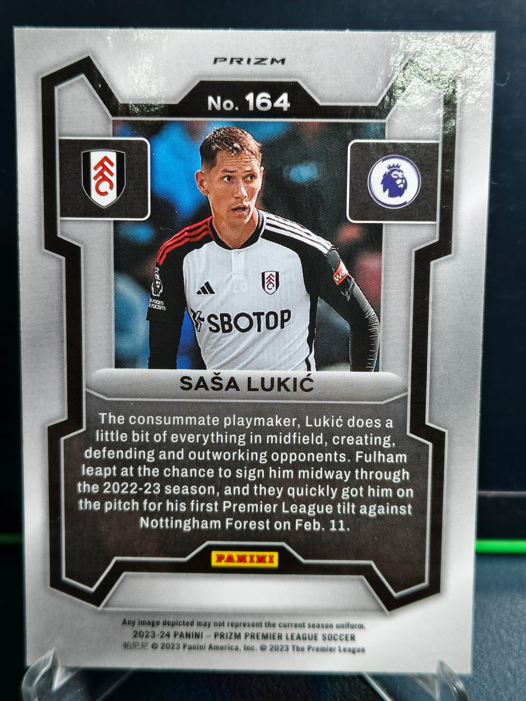 Sasa Lukic - Disco Card - Panini Prizm PL 23-24