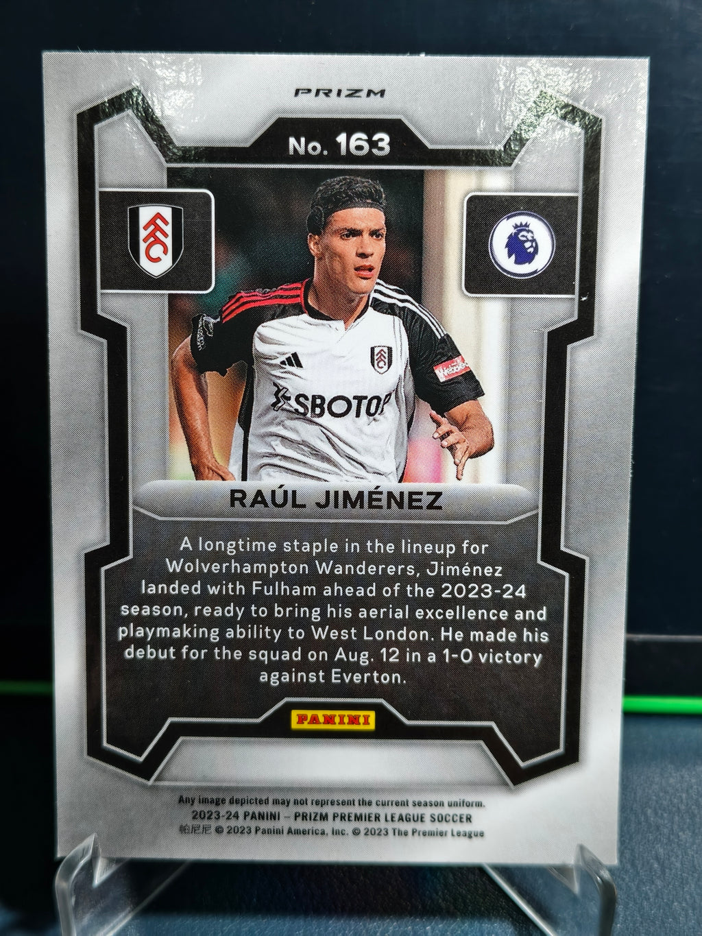 Raul Jimenez - Disco Card - Panini Prizm PL 23-24