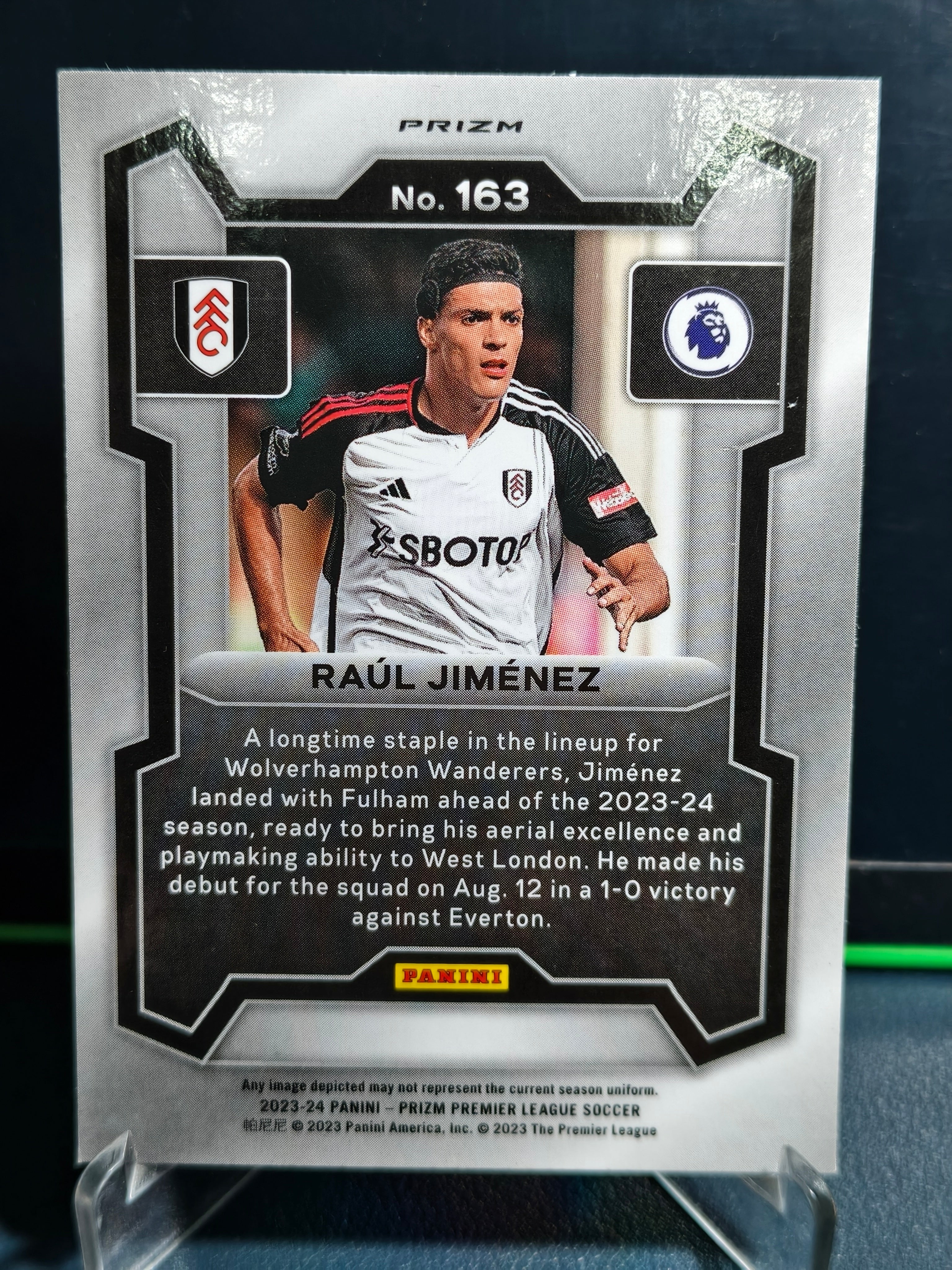 Raul Jimenez - Disco Card - Panini Prizm PL 23-24