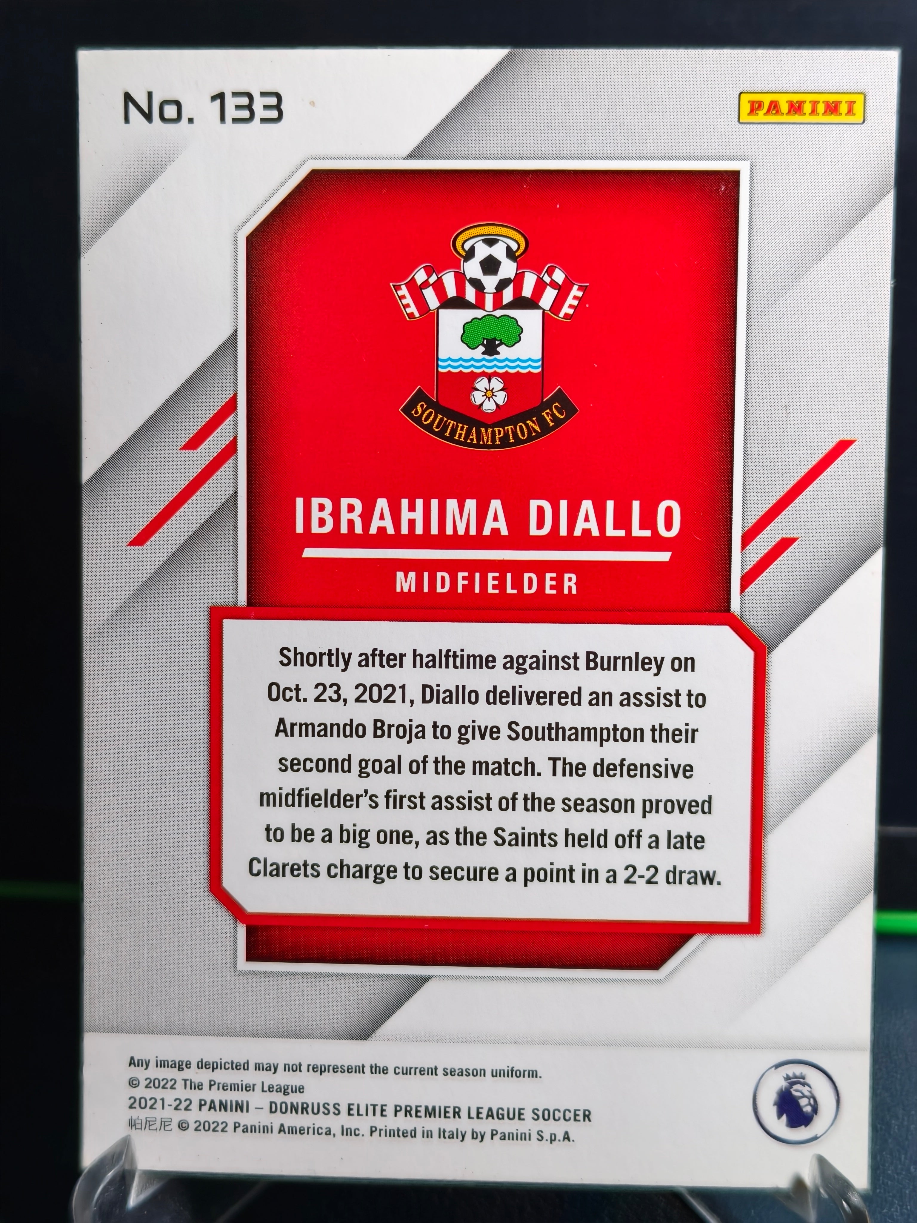 Ibrahima Diallo - Base Card - Panini Donruss Elite PL 21-22