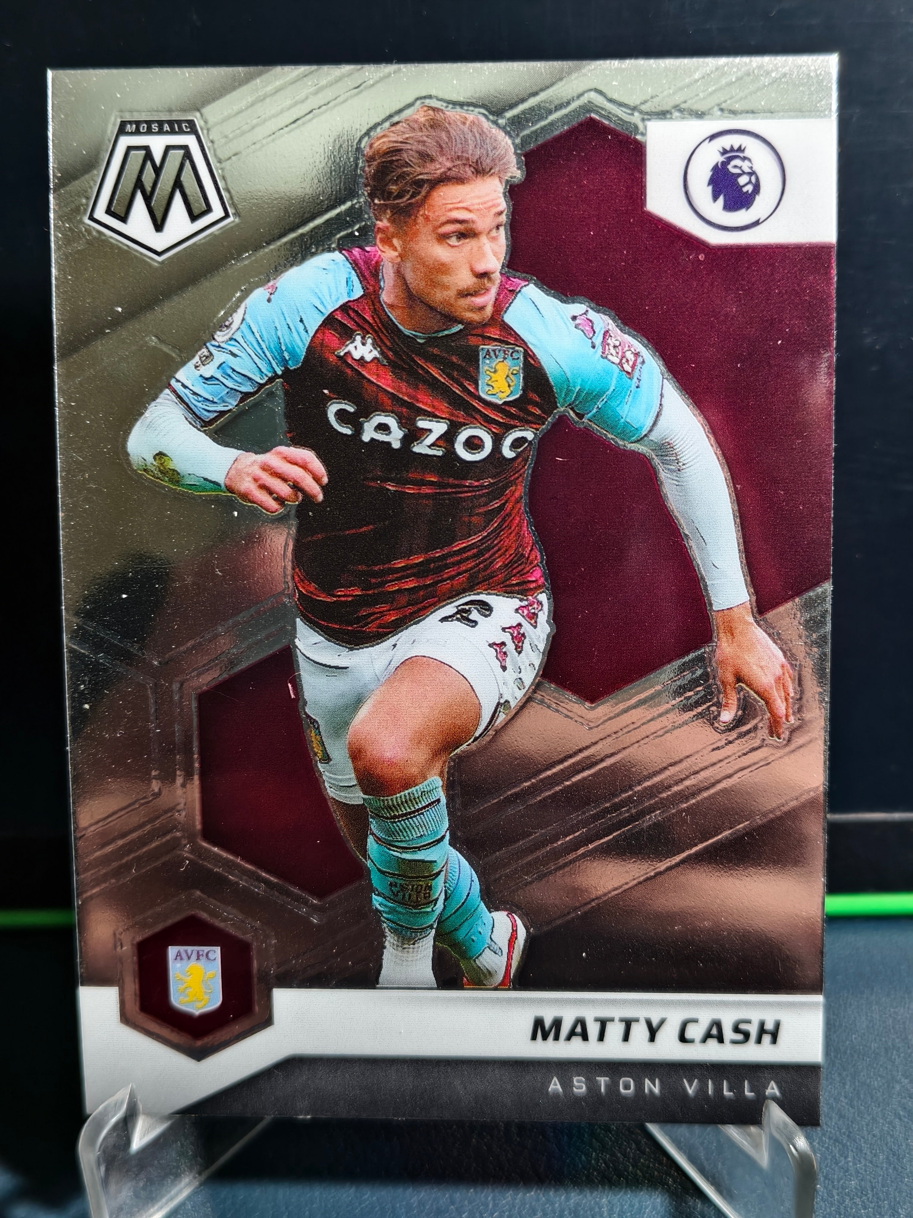 Matty Cash - Base Card - Panini Mosaic PL 21-22