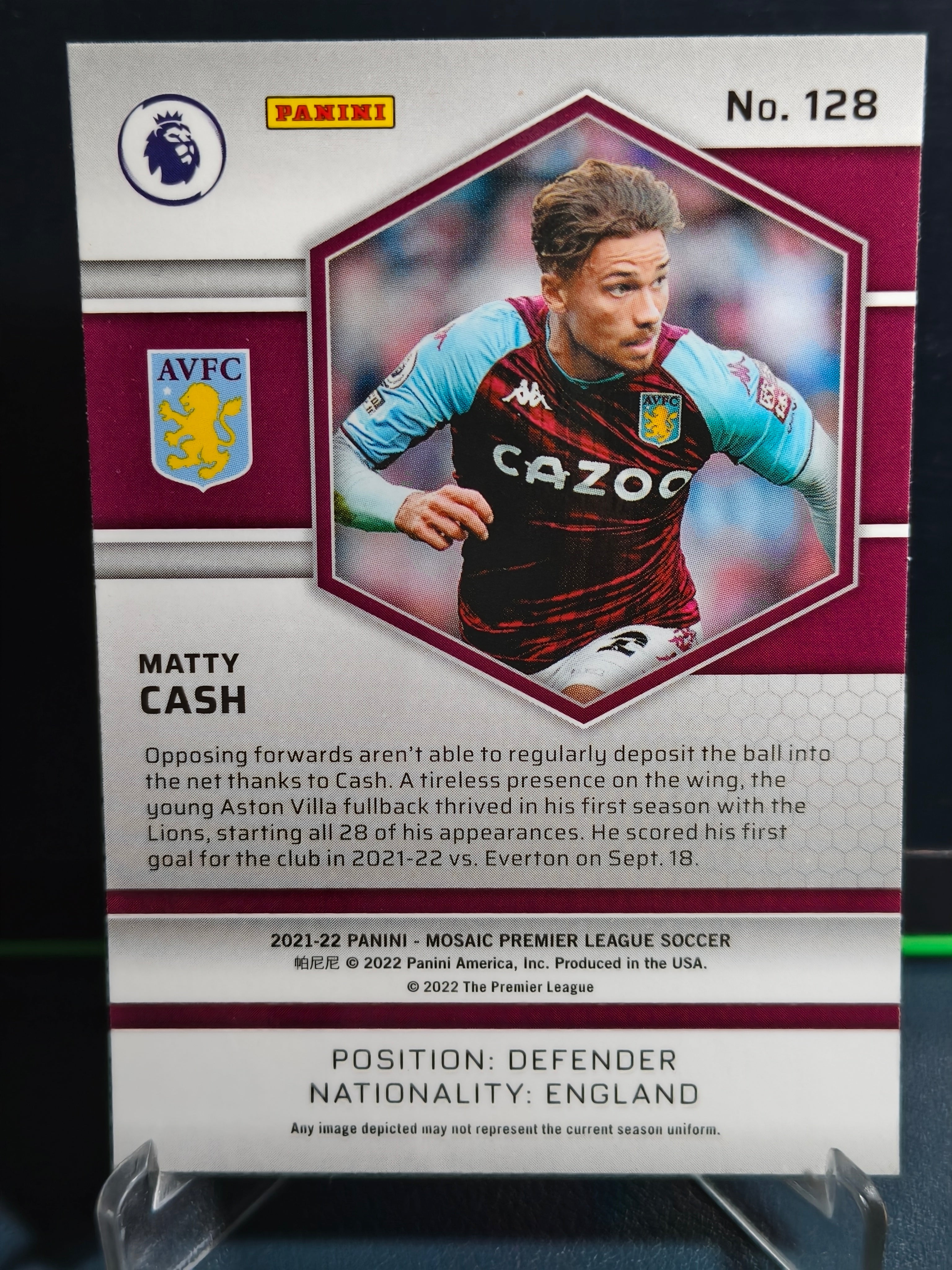 Matty Cash - Base Card - Panini Mosaic PL 21-22