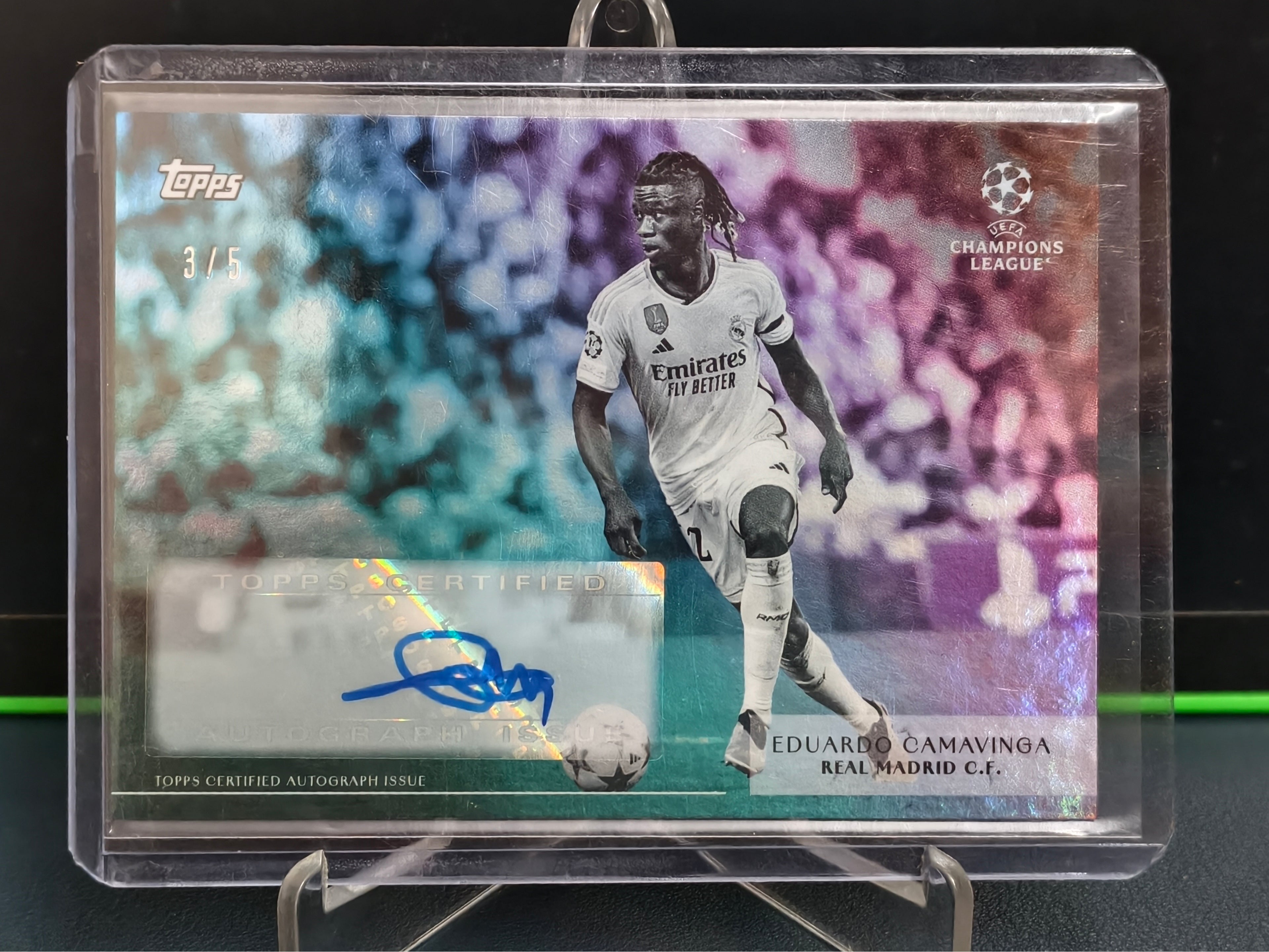 Eduardo Camavinga - 3/5 Auto Card - Topps Simplicidad 23-24