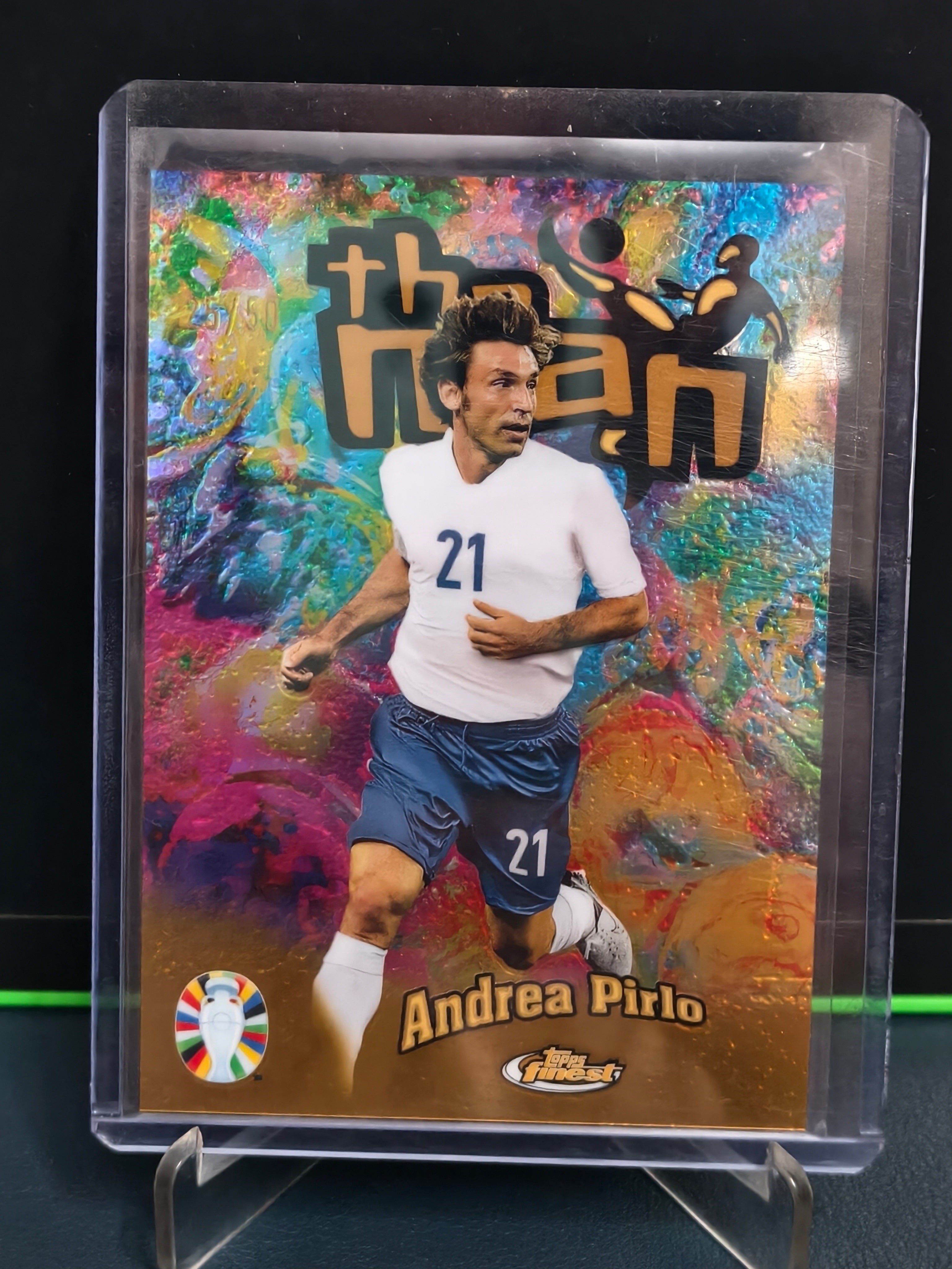 Andrea Pirlo - 25/50 The Man Card - Topps Finest Road to UEFA Euro 2024