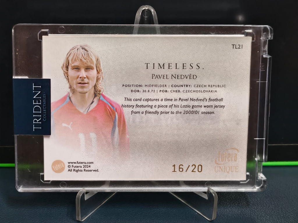 Pavel Nedved - 16/20 Memorabilia Card - Futera Unique 2024