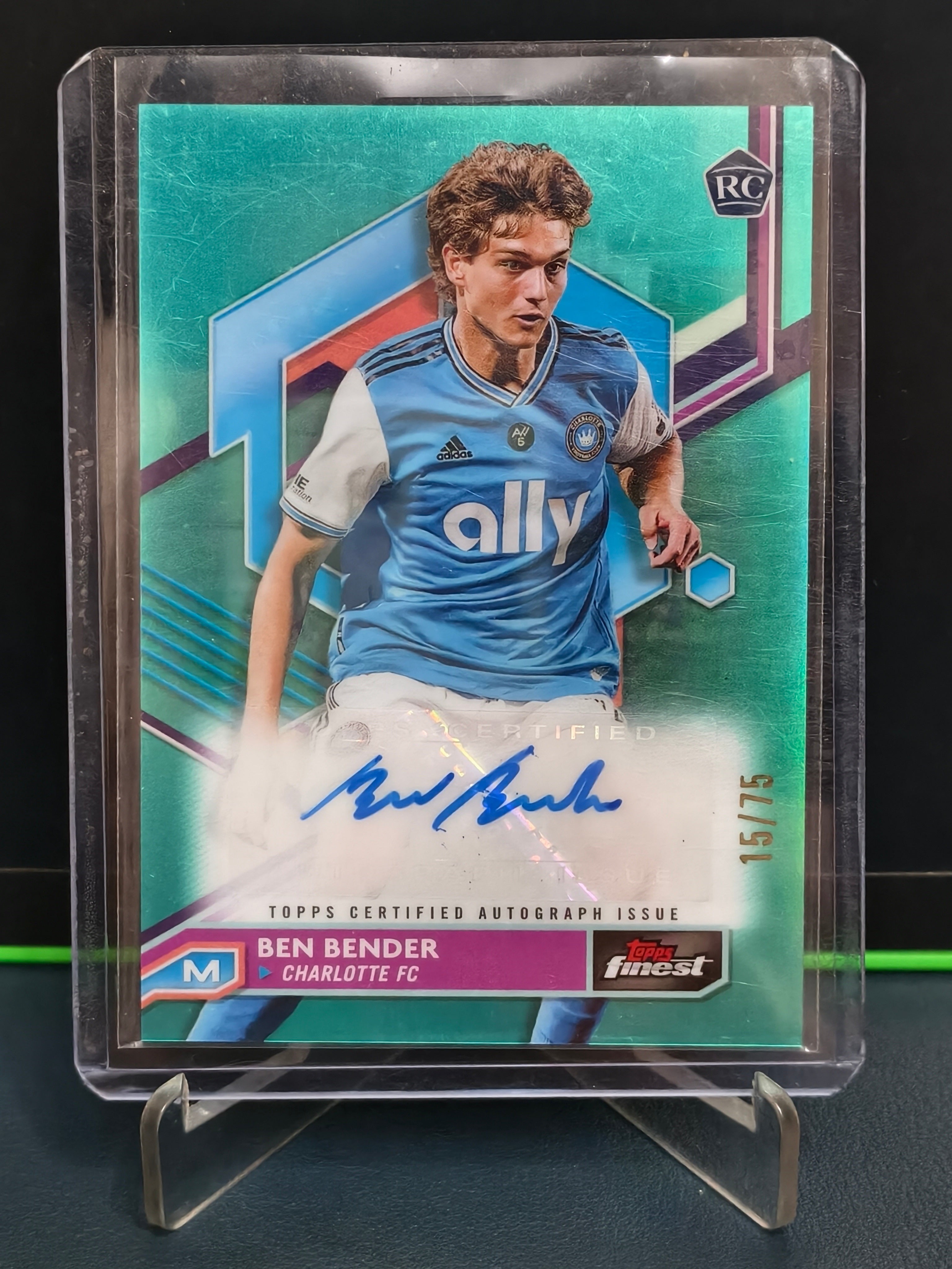 Ben Bender - 15/75 Auto Card - Topps Finest MLS 23