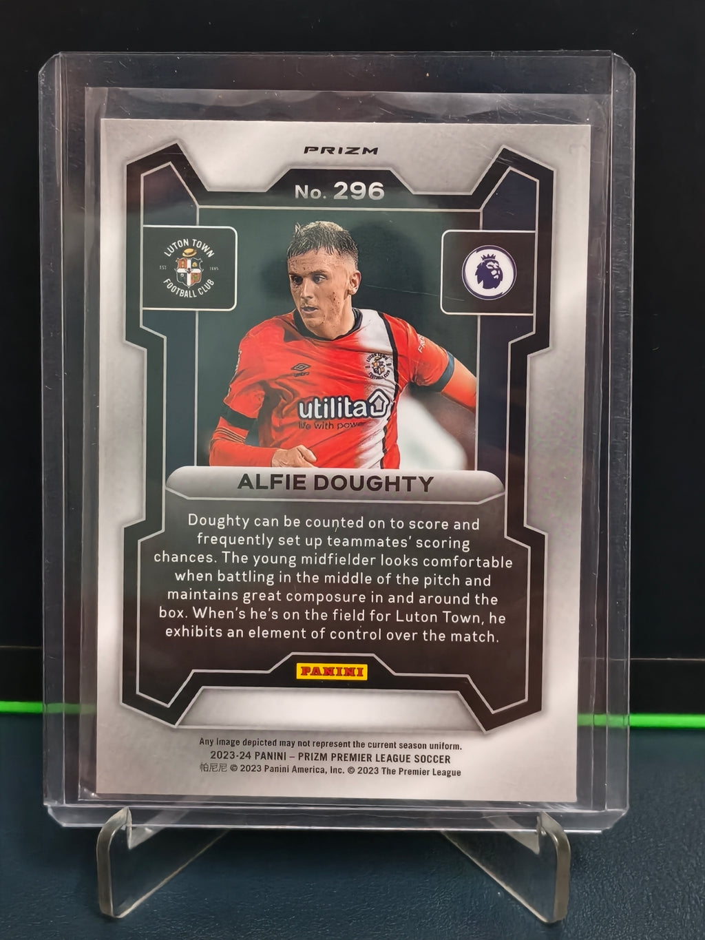 Alfie Doughty - Tiger Card - Panini Prizm PL 23-24