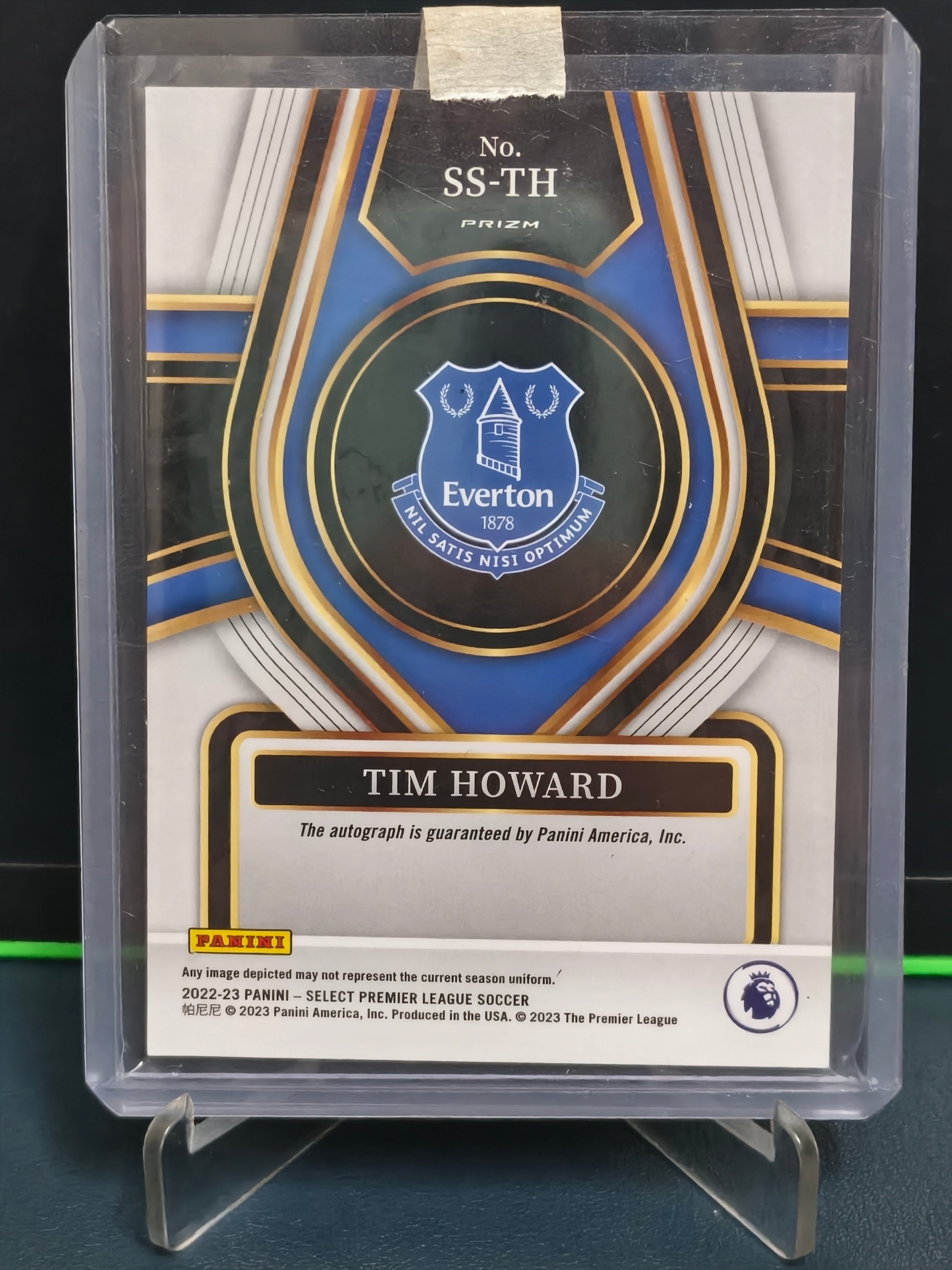 Tim Howard - Auto Card - Panini - Select PL 22-23